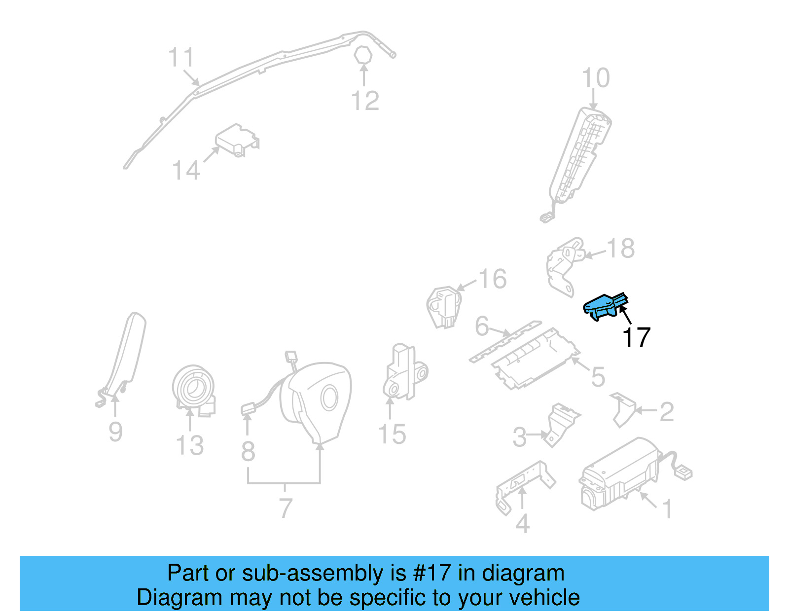 Side Impact Sens 1K0-909-606-C - View 13