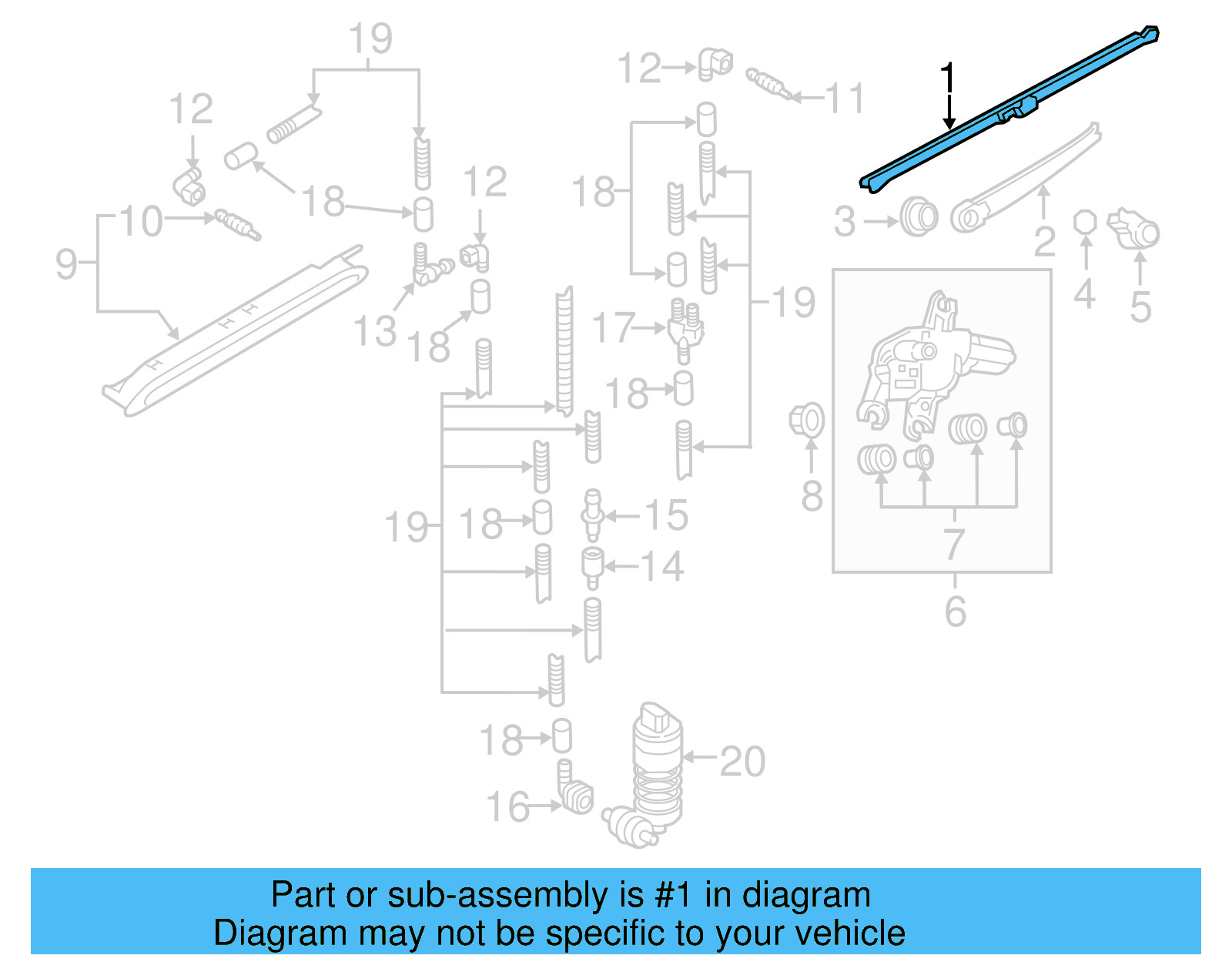 Wiper Blade 5NN-955-427-03C - View 2