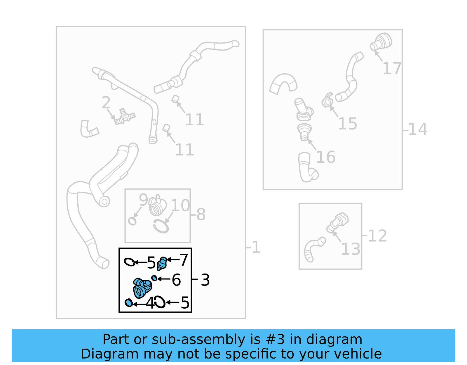 Lower Coupling 5Q0-122-291-AK - View 3