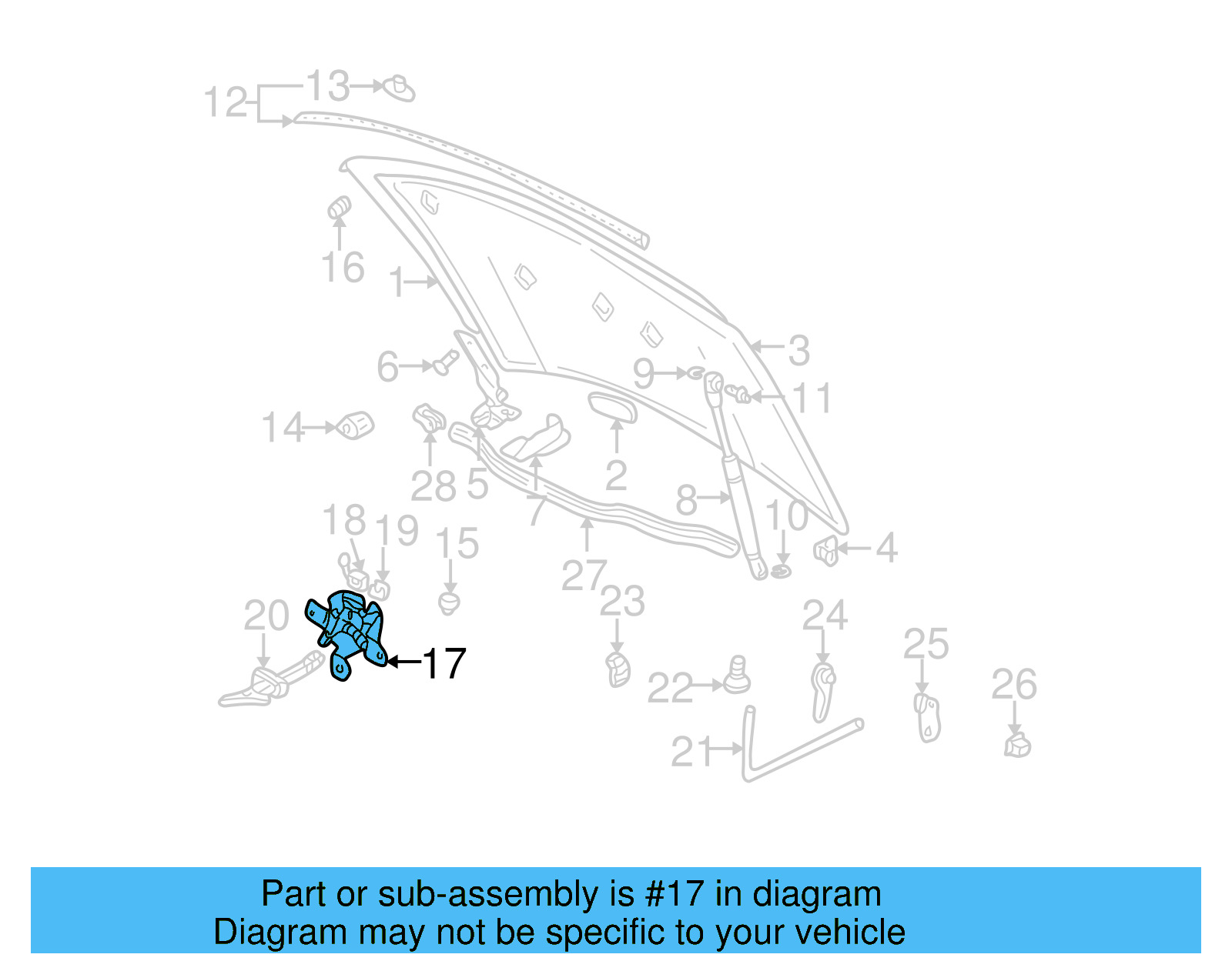Hood Latch 1J0-823-509-E - View 15