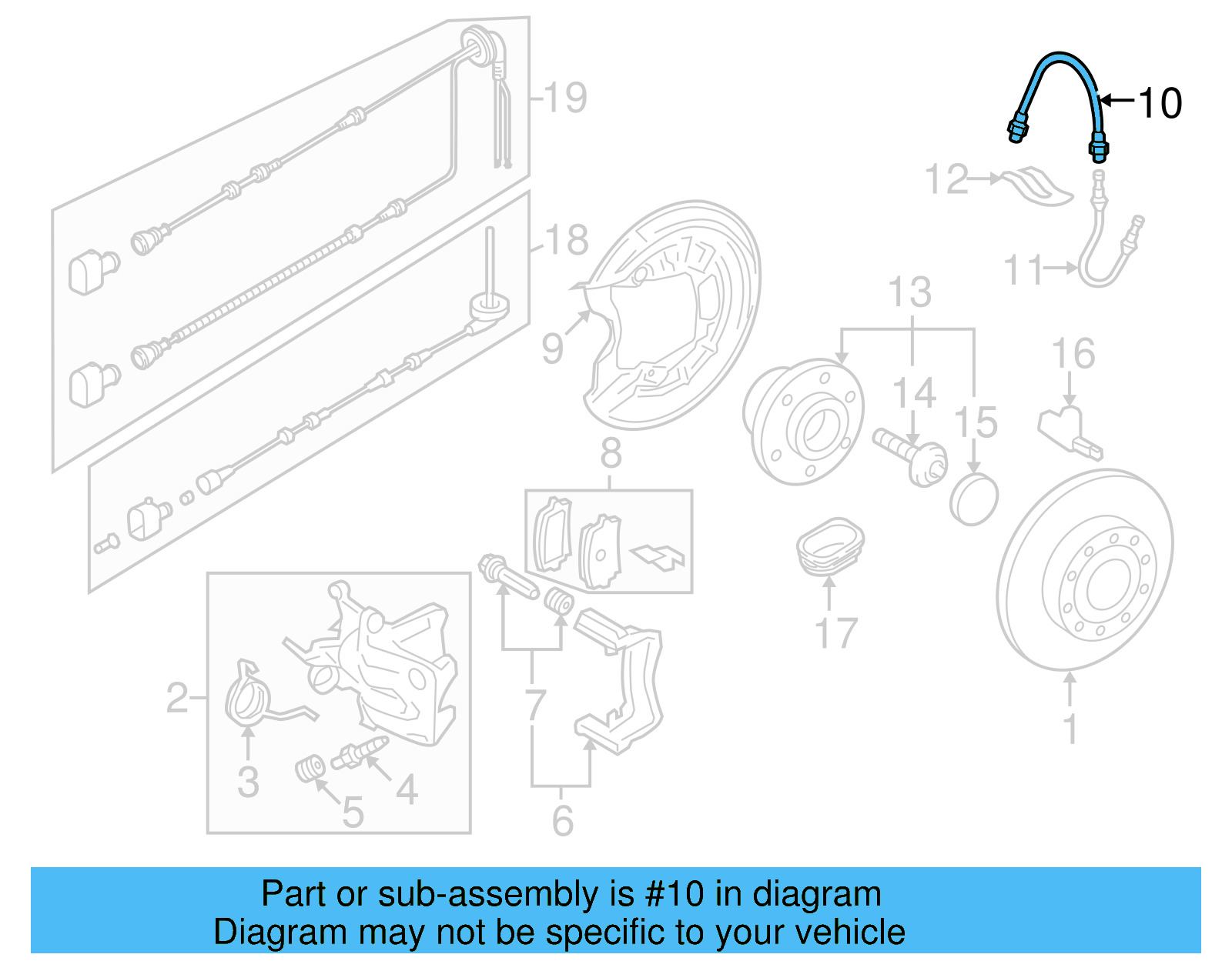 Brake Hose 1Q0-611-775-D - View 2