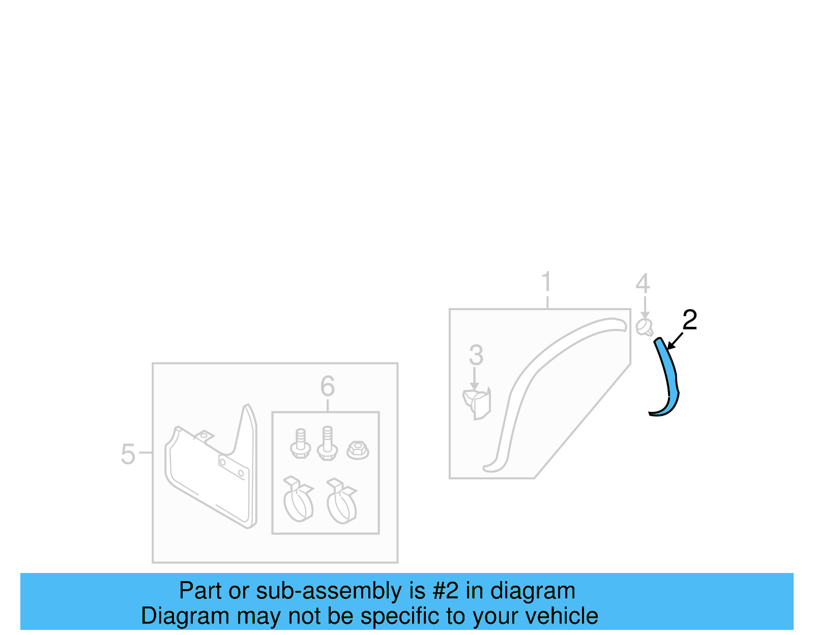 Wheel Opening Molding 5N0-853-818-C-9B9 - View 5
