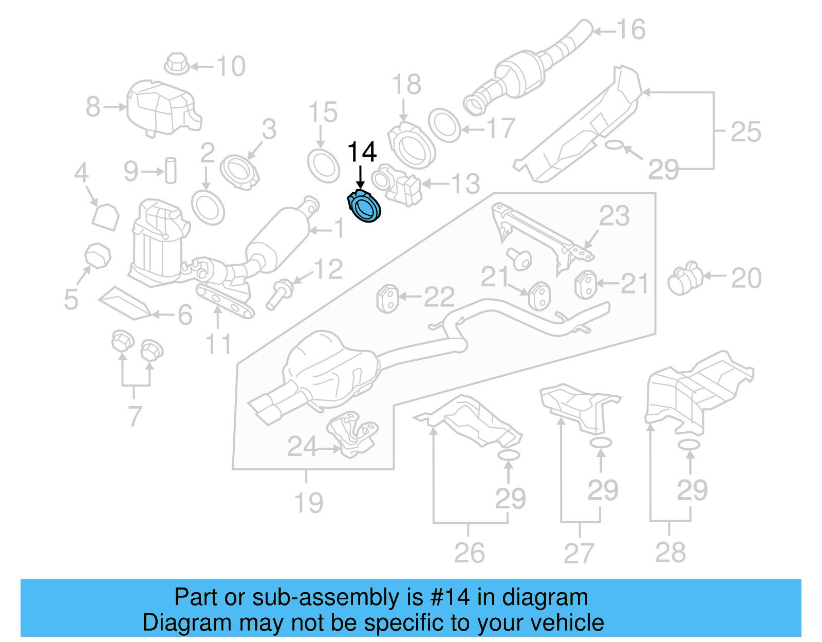 Catalytic Converter Clamp 1K0-253-725-B - View 15