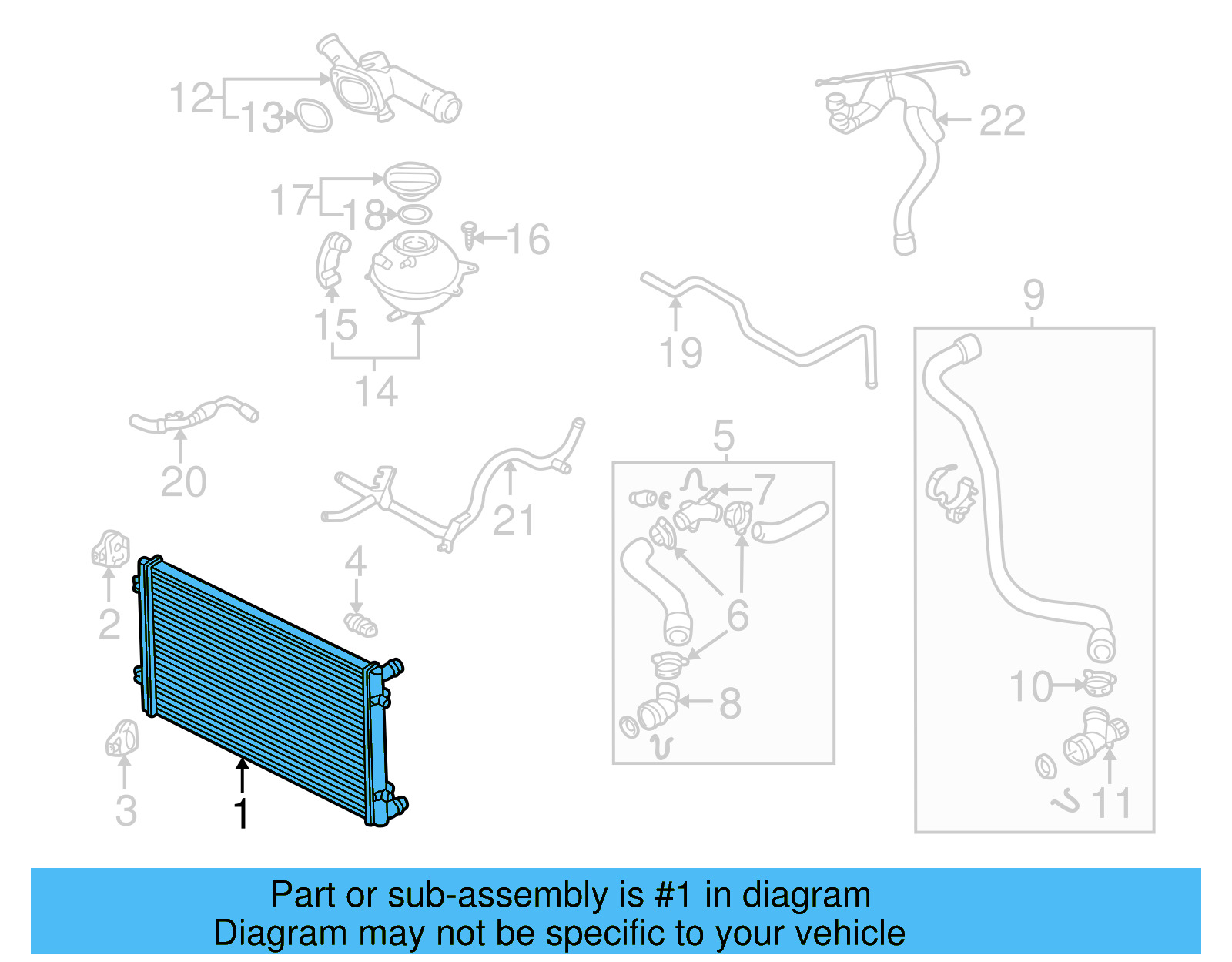 Radiator 1J0-121-253-S - View 8