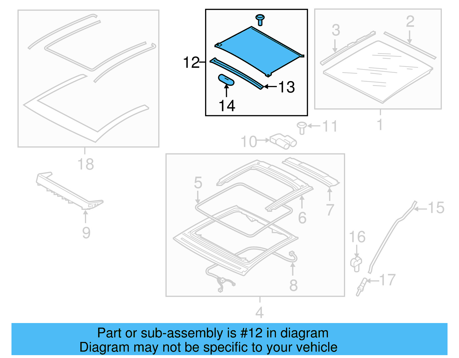 Sunshade 5GD-877-307-ZB6 - View 7