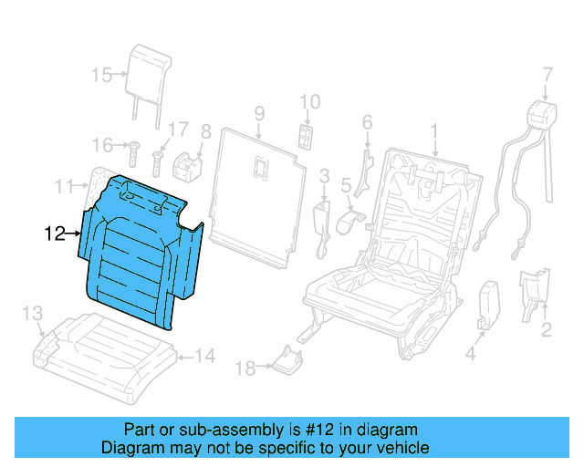 Seat Back Cover 3CN-881-805-P-JCE