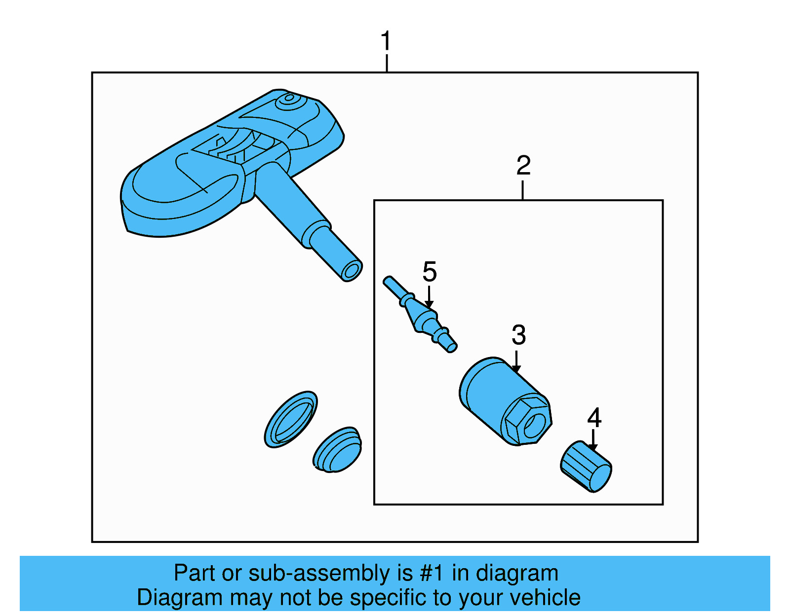 Tire Pressure Monitoring System (TPMS) Sensor 1K0-907-253-C - View 10