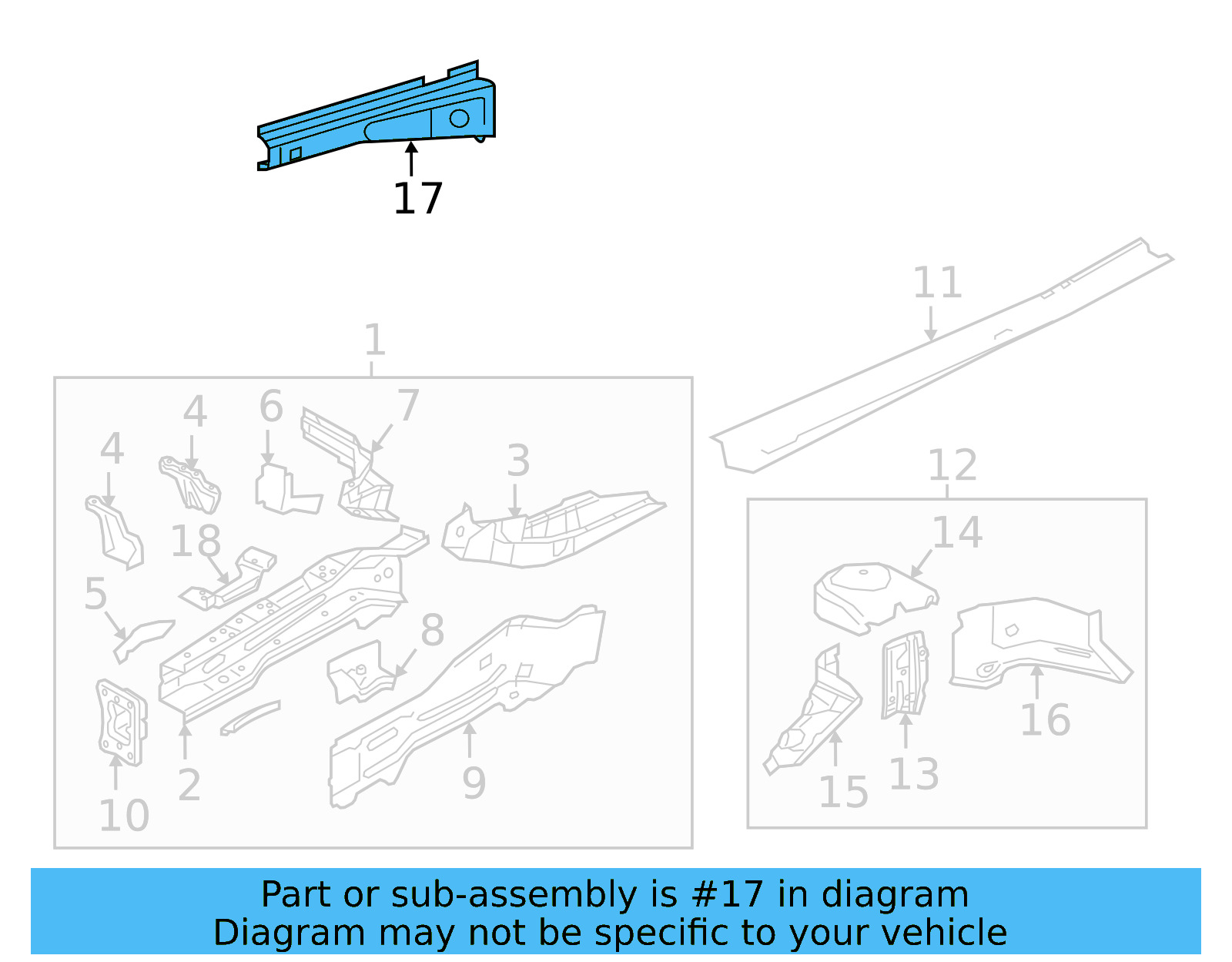 Side Member Rail 5NL-810-135-A - View 2