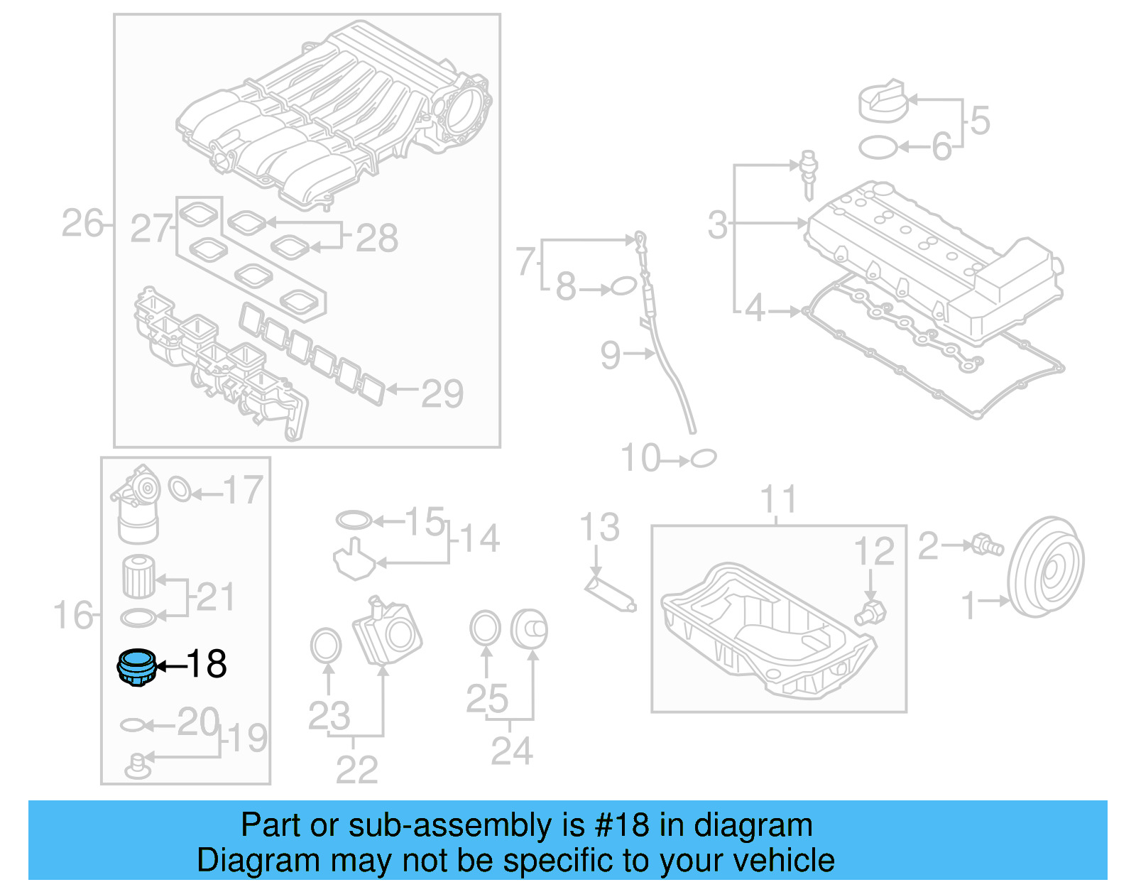 Engine Oil Filter Housing Cover 071-115-433 - View 12