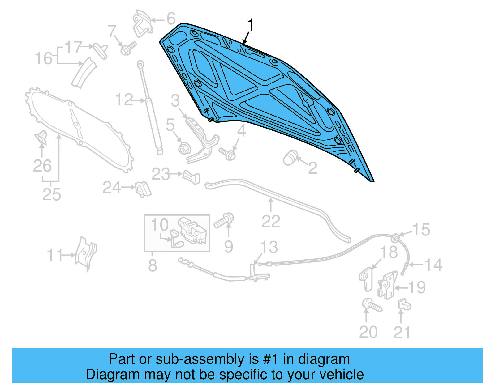 Hood 561-823-031-F - View 4