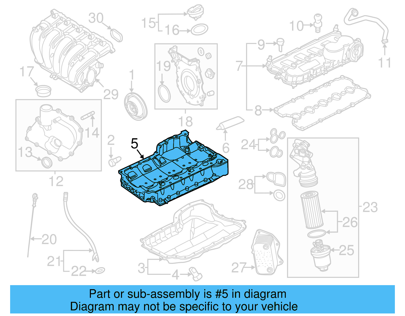 Oil Pan 07K-103-603-B - View 7