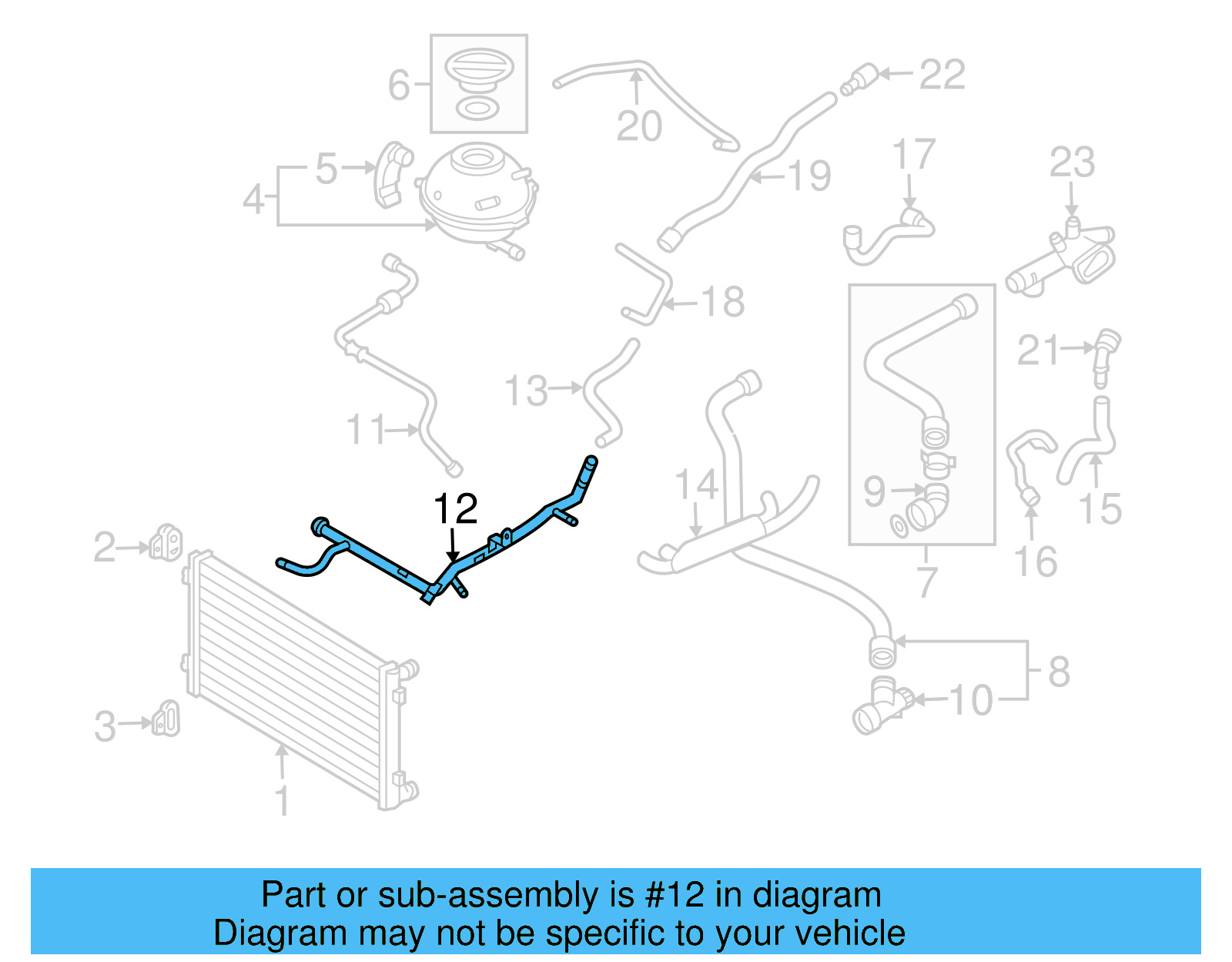 Water Pipe 06A-121-065-CM