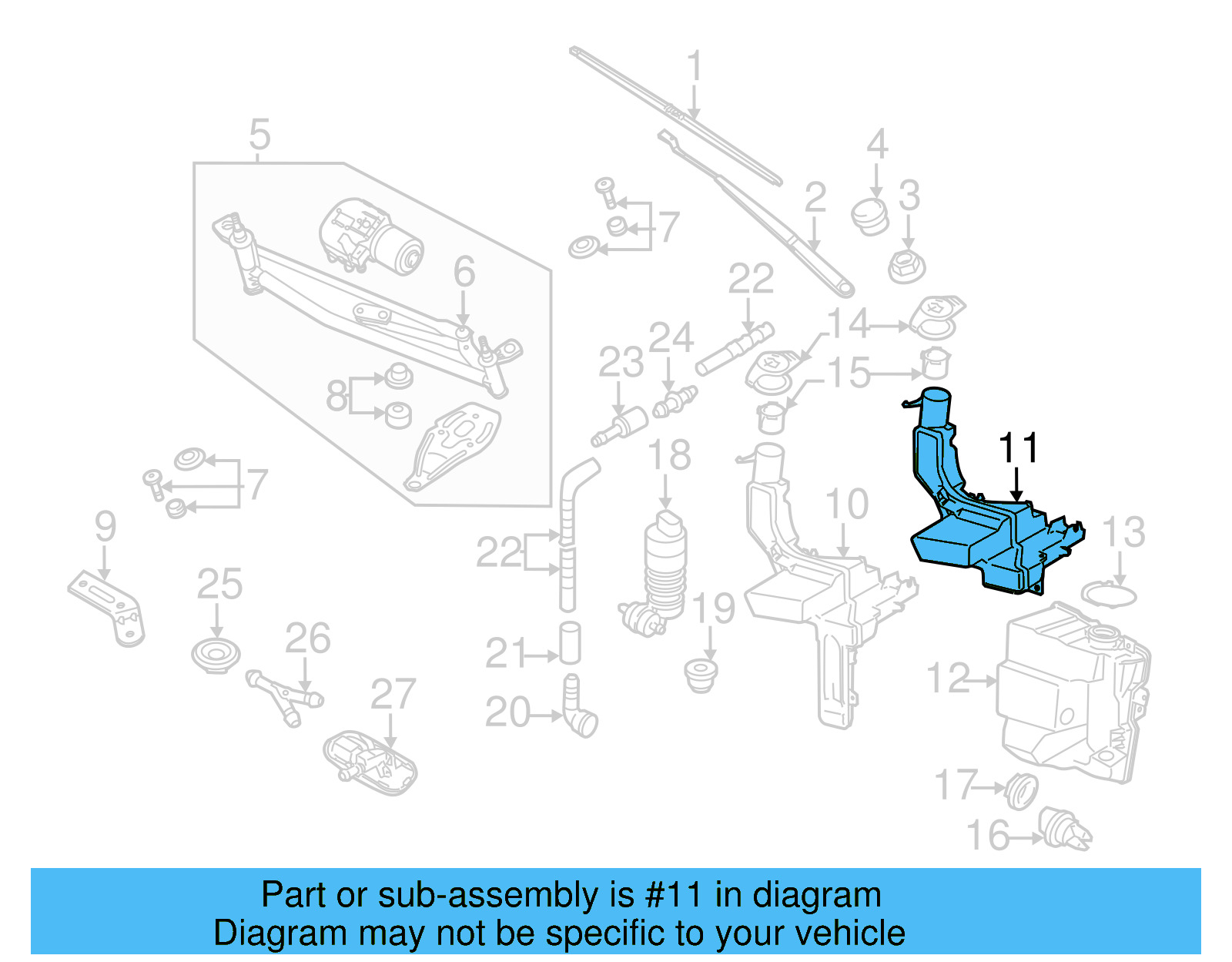 Reservoir 3C8-955-453-G - View 4