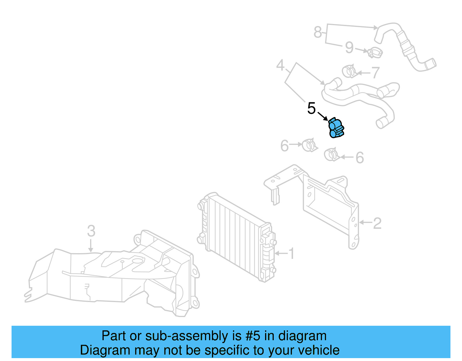 Hose Assembly Holder 5Q0-121-093-BD - View 7