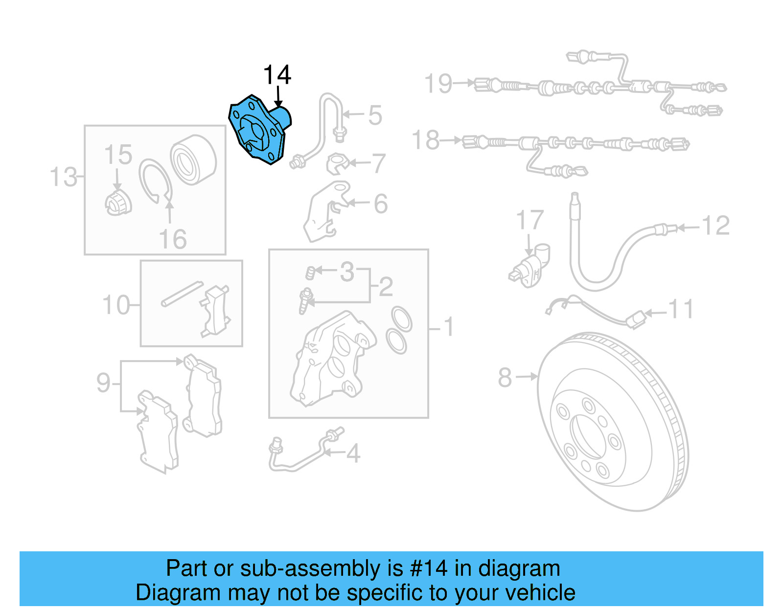 Front Hub 7L0-501-655-B - View 7