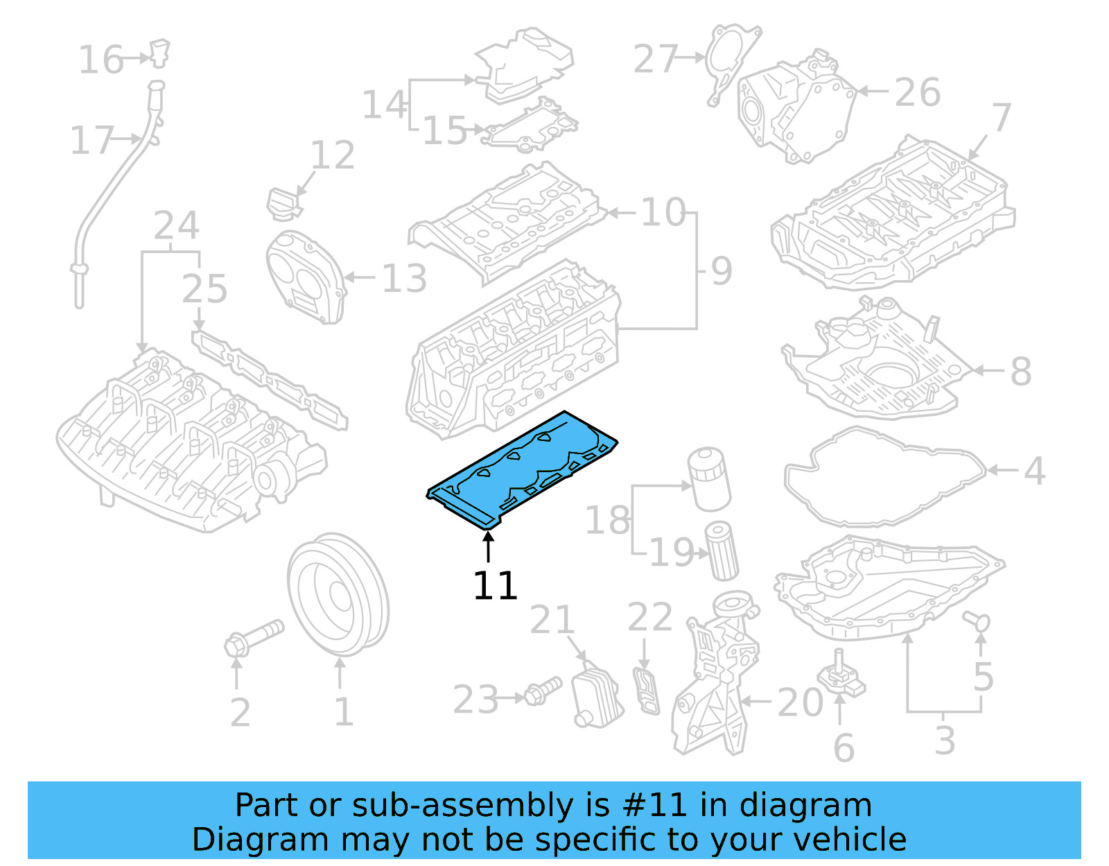 Head Gasket 06K-103-383-K - View 2