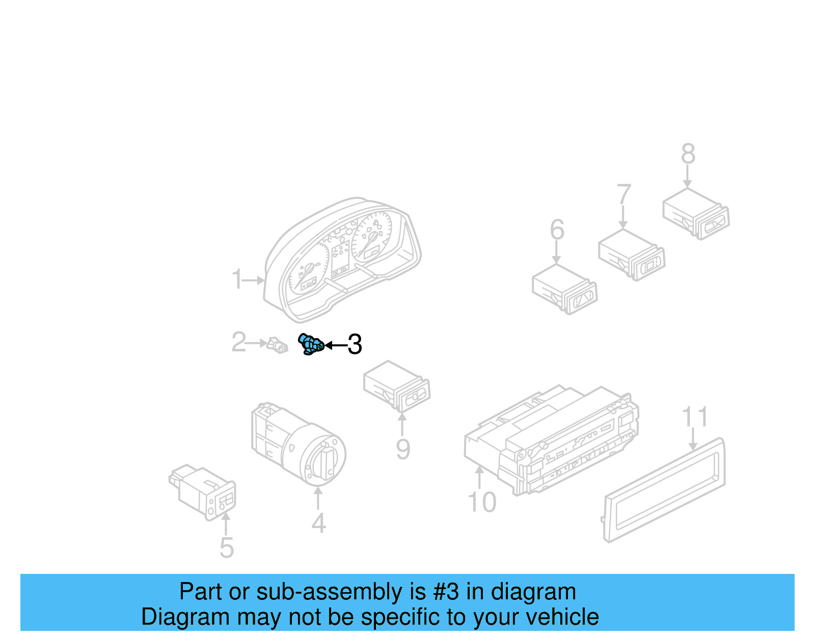 Vehicle Speed Sensor 01M-927-321-B - View 11