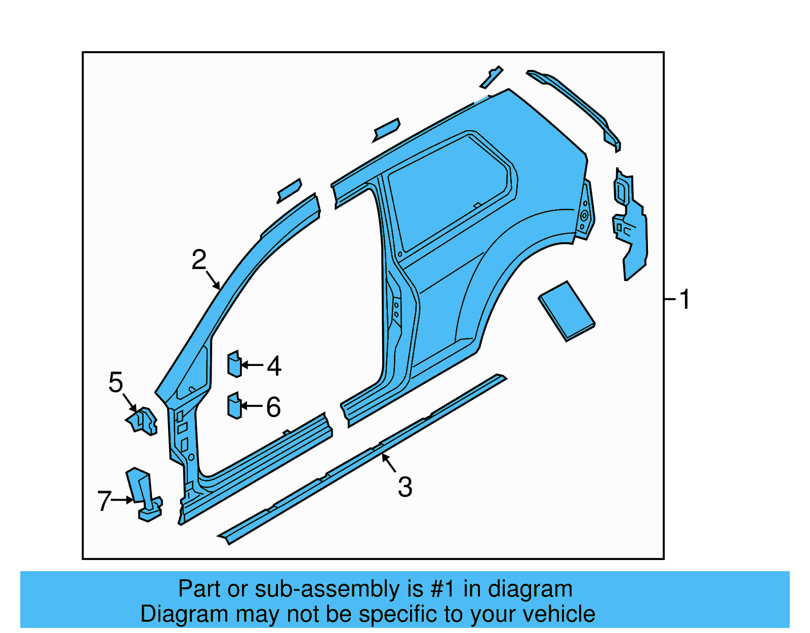 Uniside Panel 5G3-809-051-B - View 4