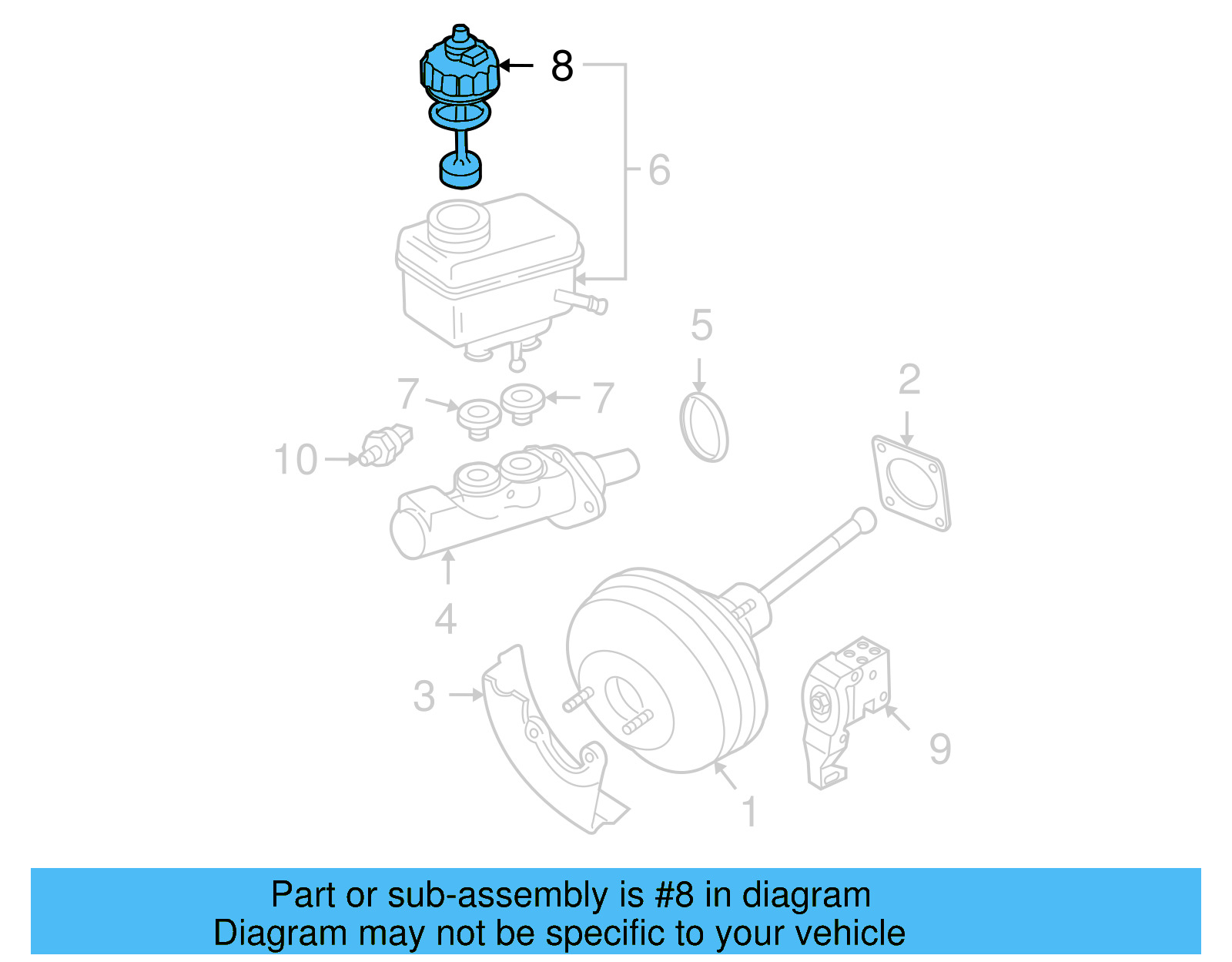 Reservoir Cap 1J1-611-349 - View 5