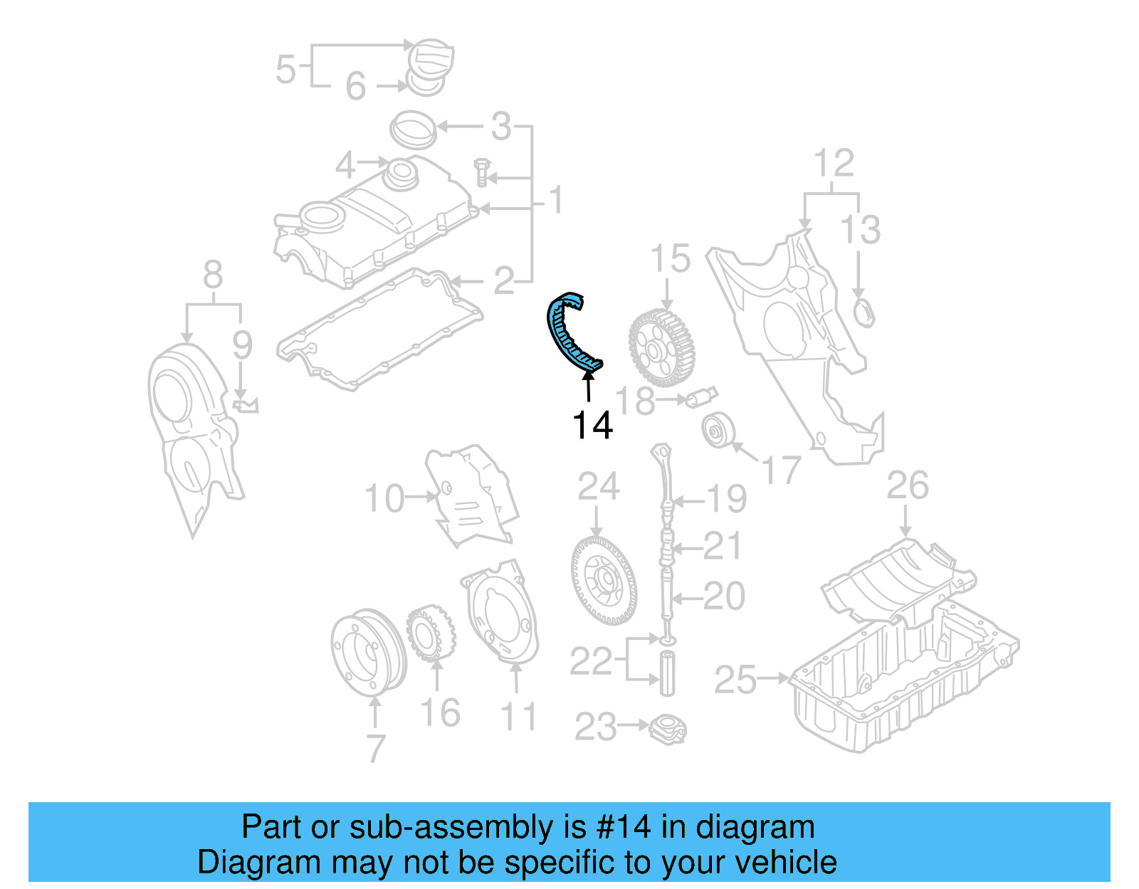 Timing Belt 038-109-119-P - View 9