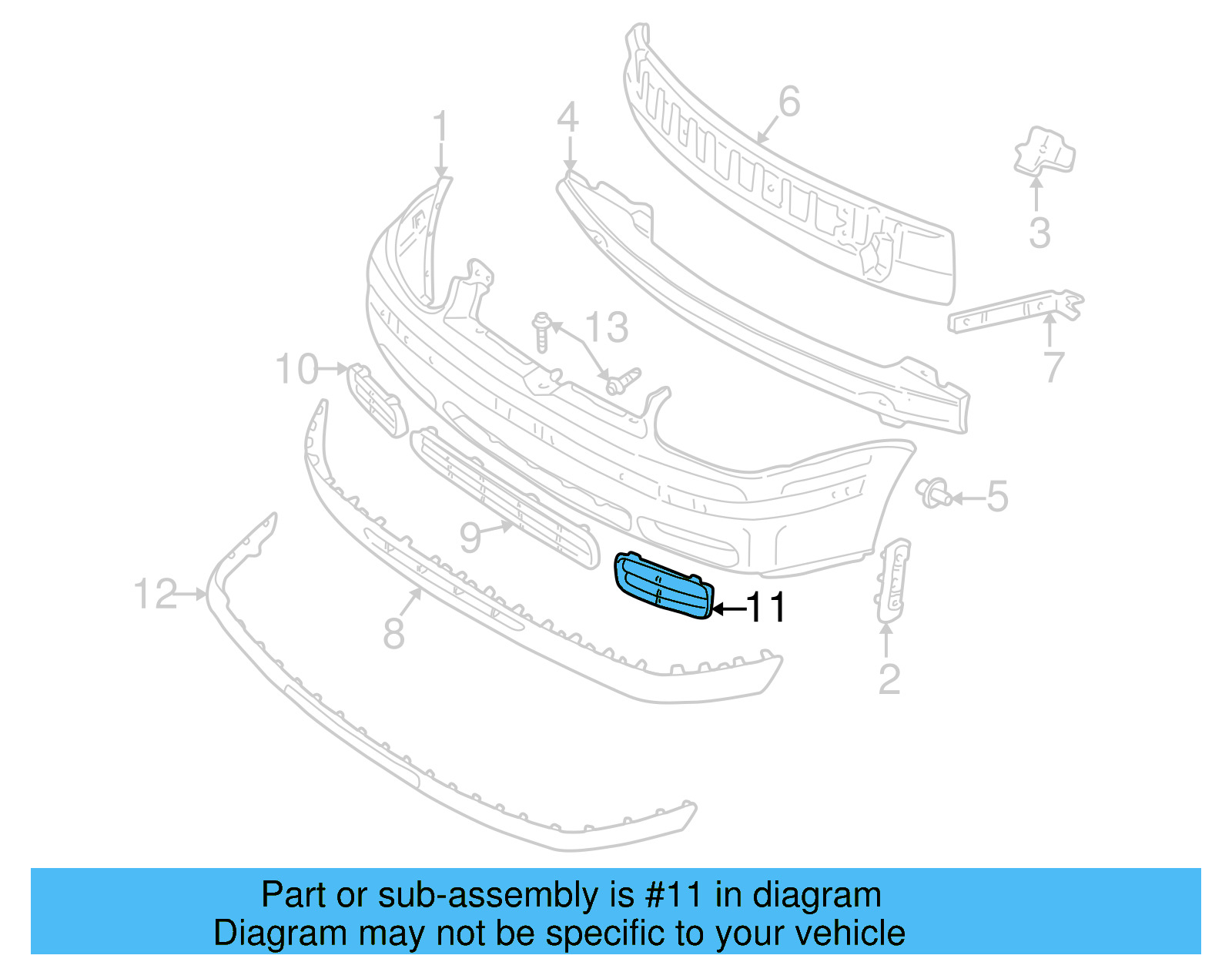 Air Grille 1E0-853-665-01C - View 4