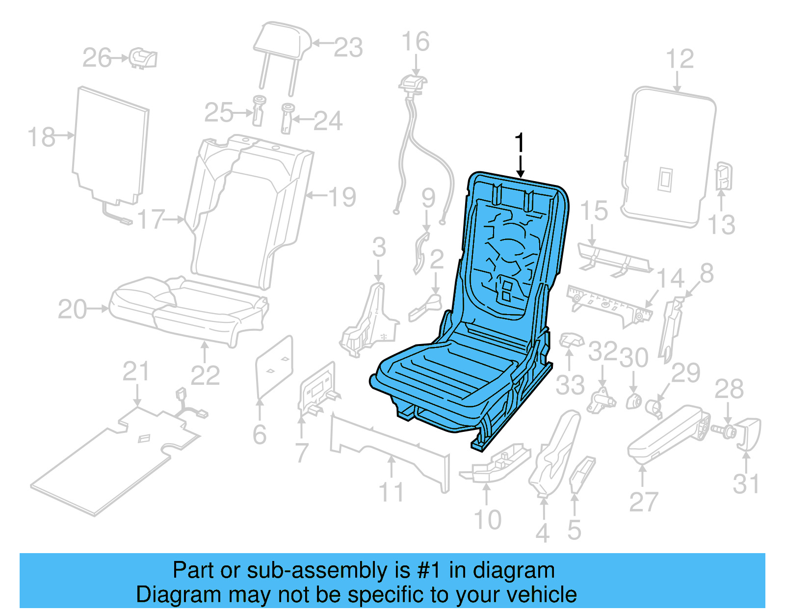 Seat Frame 3QF-885-064-M - View 4