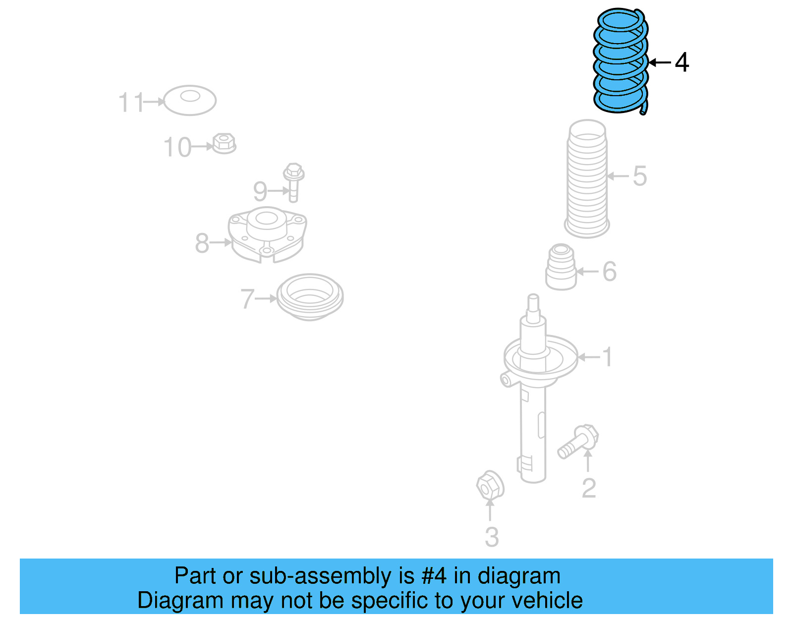 Coil Spring 5N0-411-105-AA - View 4