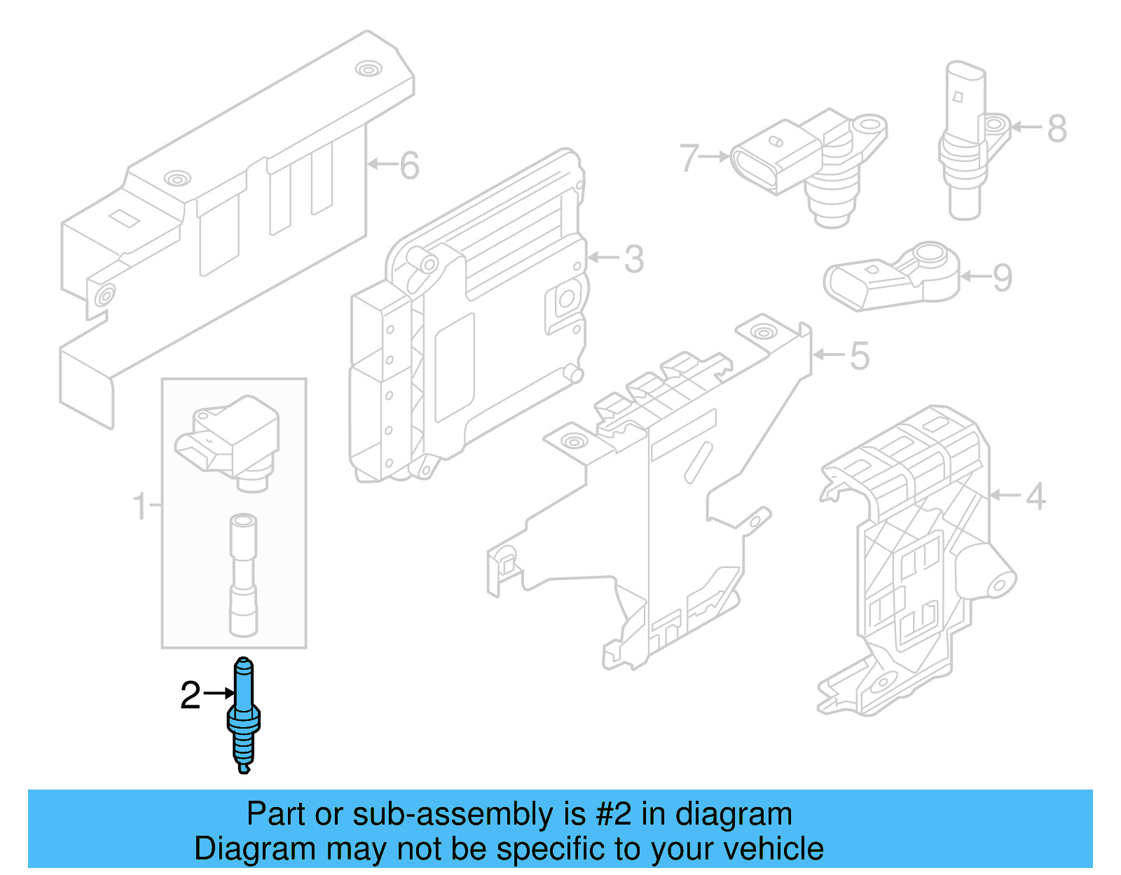 Spark Plug 06K-905-601-D - View 28
