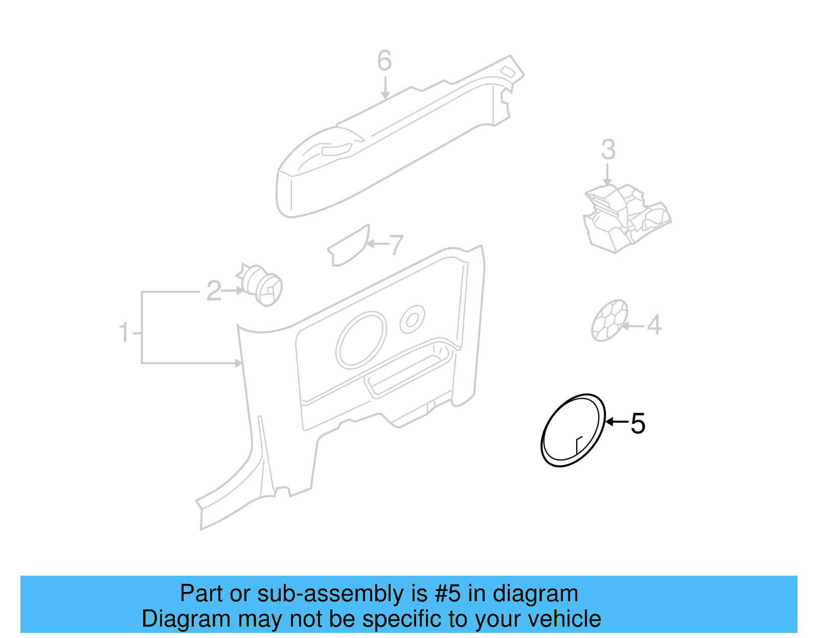 Speaker Grille 1Y0-868-149-B-3PT - View 23