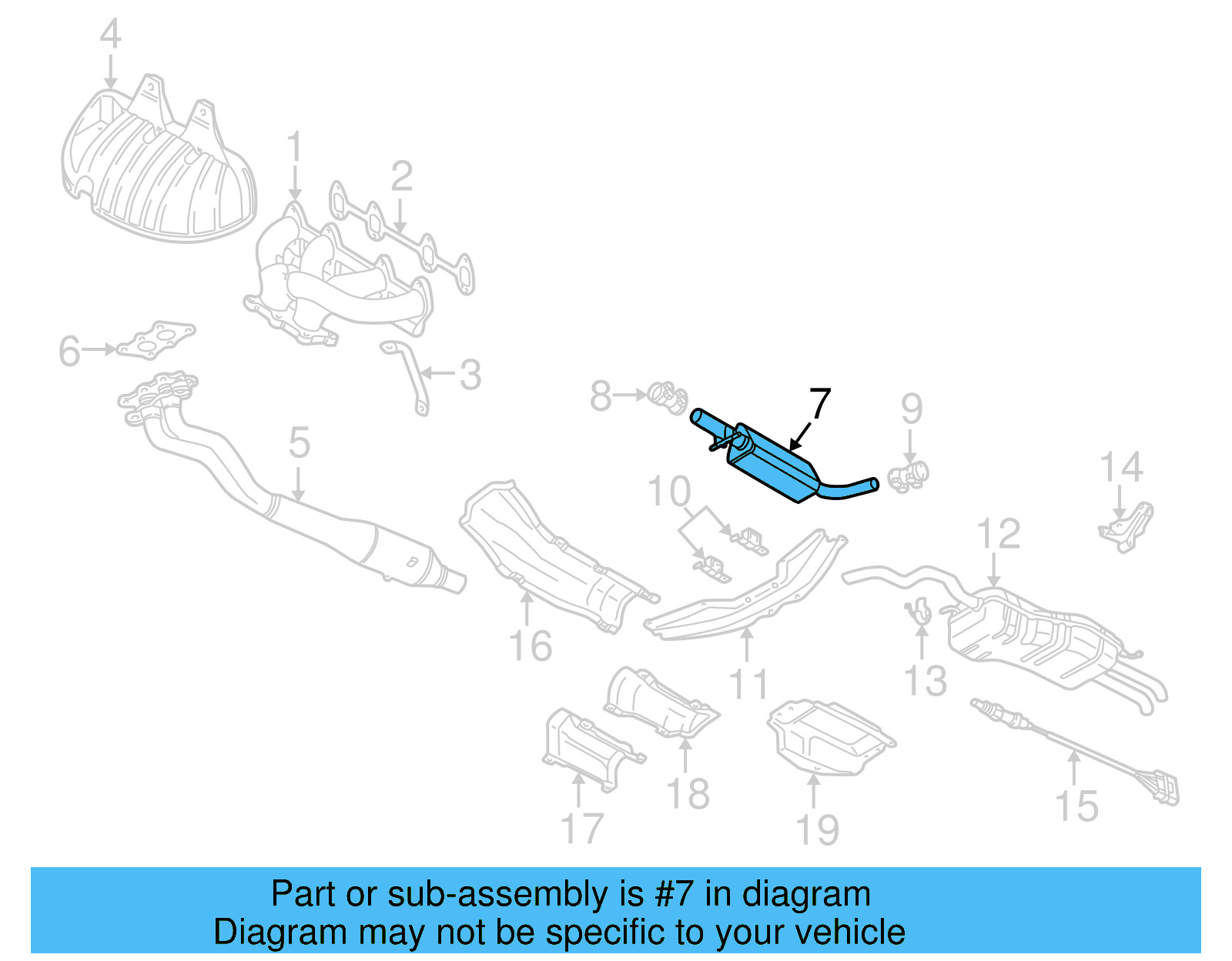 Front Muffler 1J0-253-209-N - View 11
