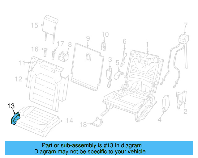 Seat Cushion Pad 3CN-888-376