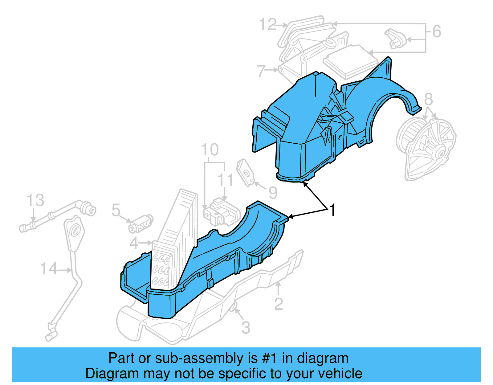 Evaporator Assembly 7D1-820-011-A - View 4
