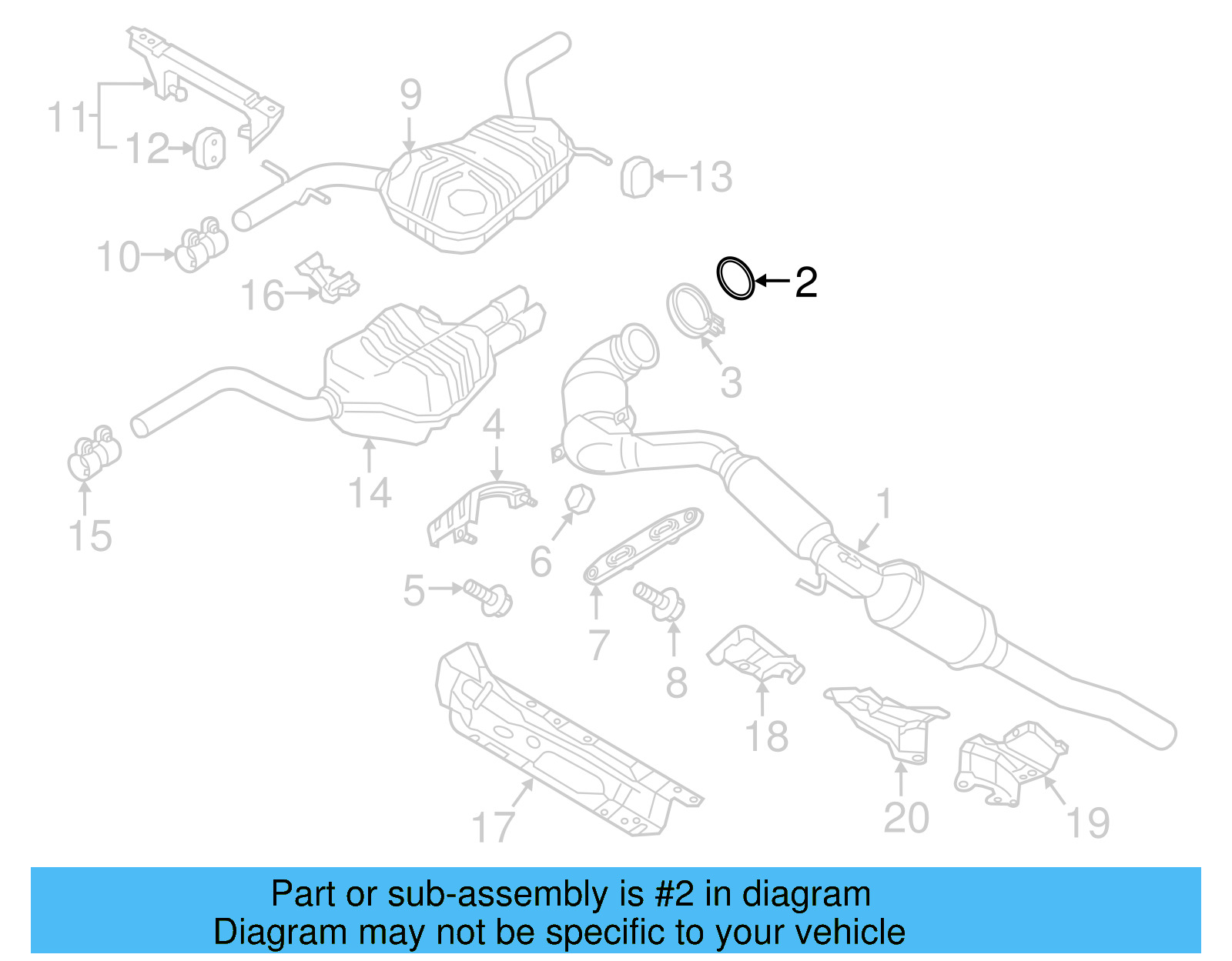 Converter & Pipe Gasket 5C0-253-115-A - View 16