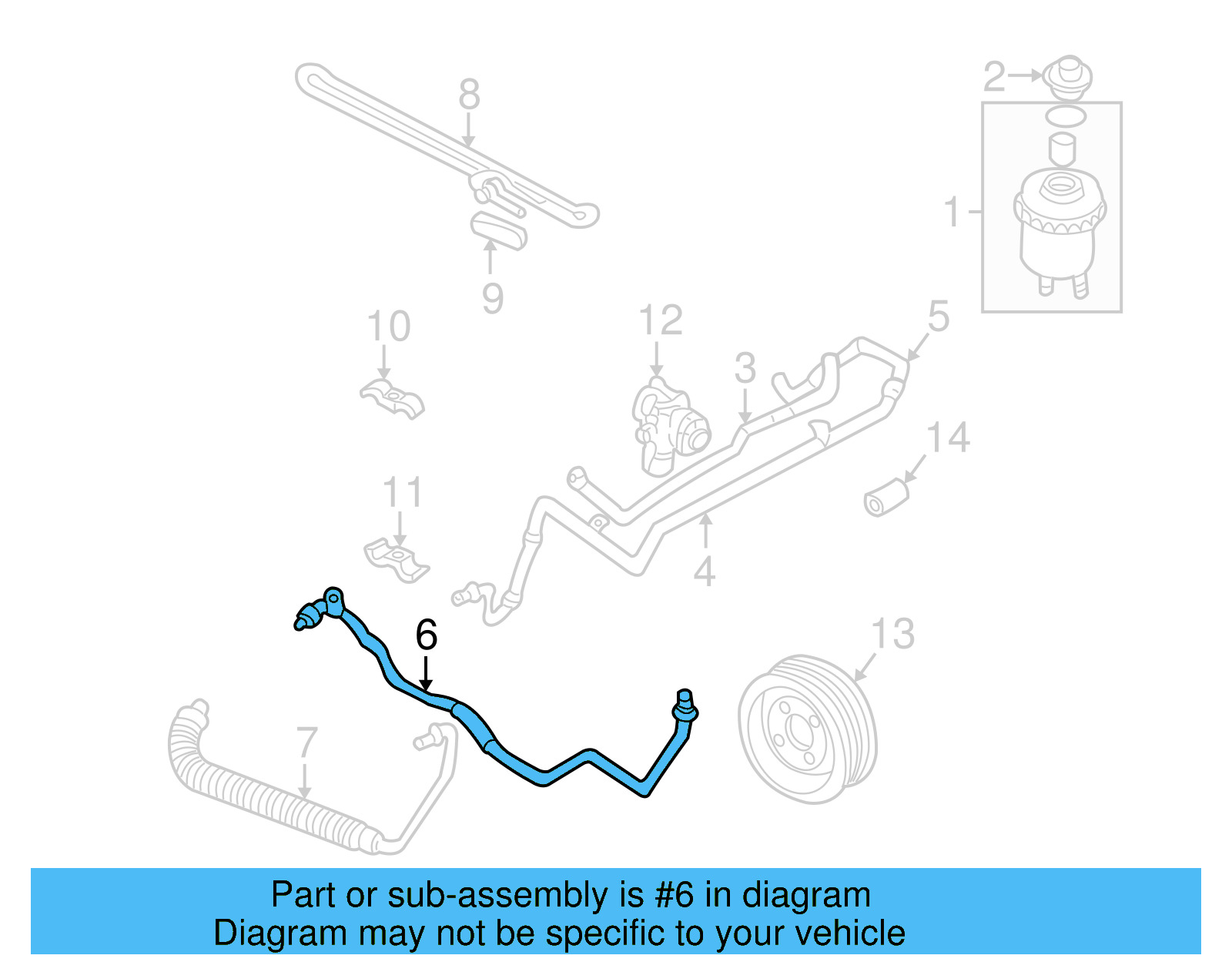 Pressure Hose 7D1-422-893-G - View 2