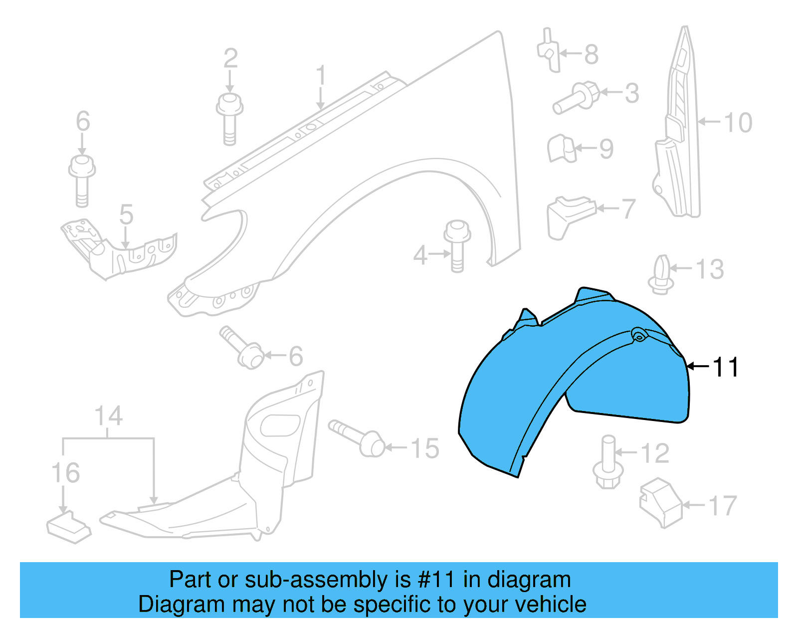 Fender Liner 3C8-805-978-B - View 4