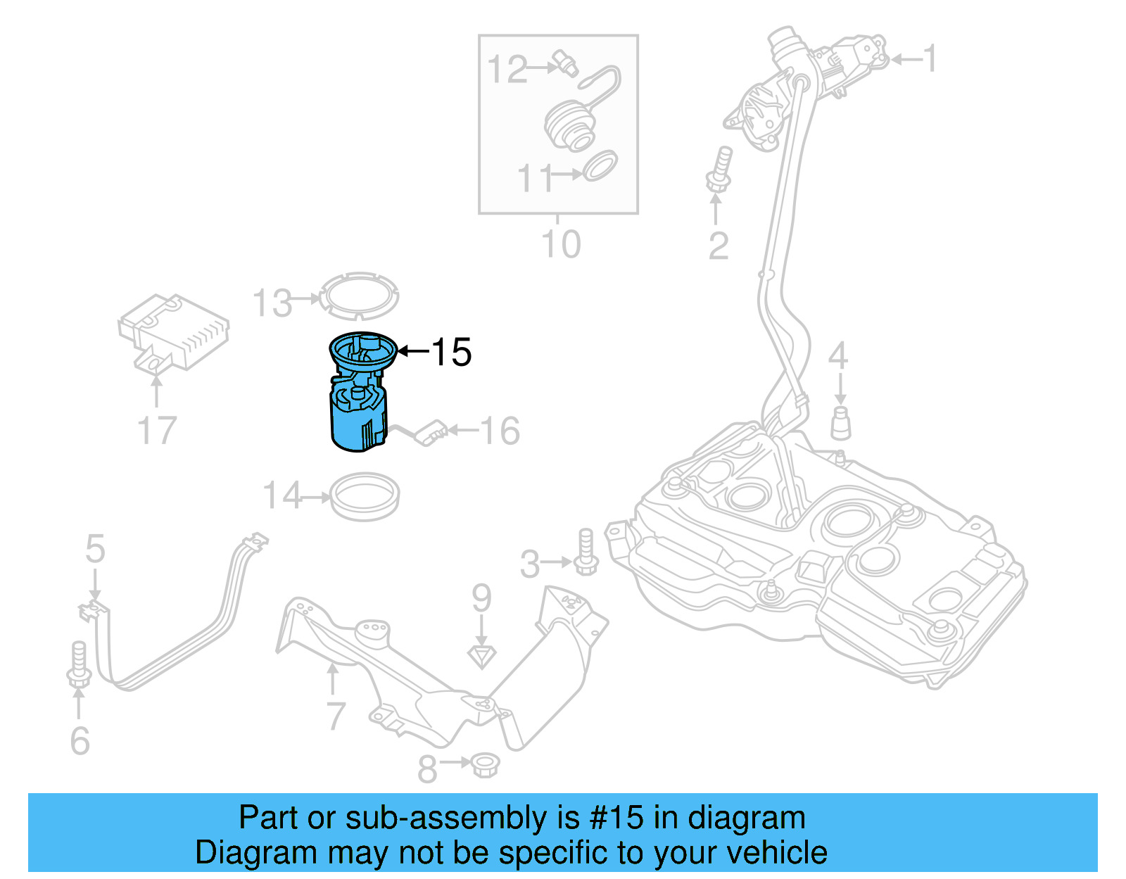 Fuel Pump 5QA-919-051-A - View 4