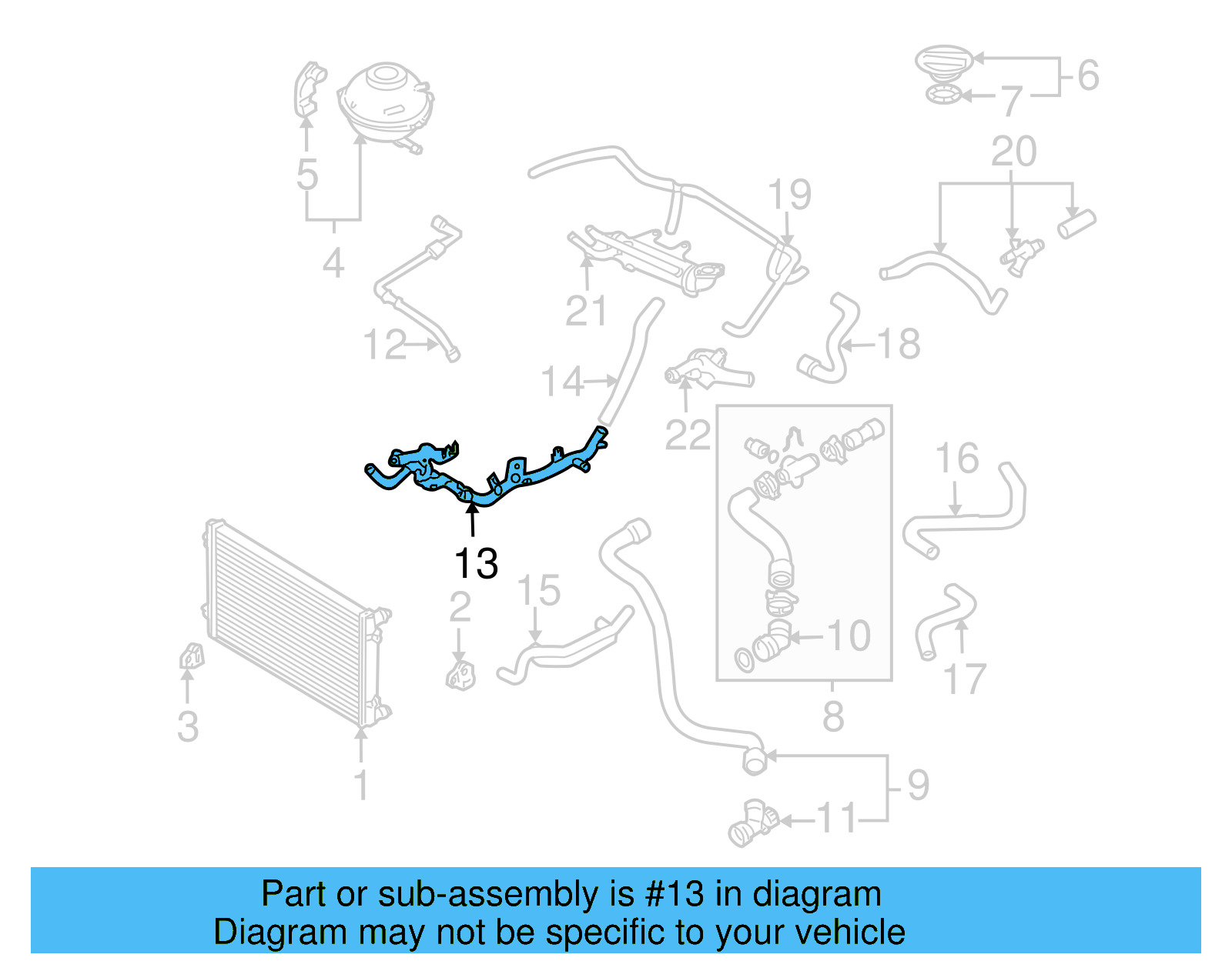 Water Pipe 038-121-065-AP - View 4