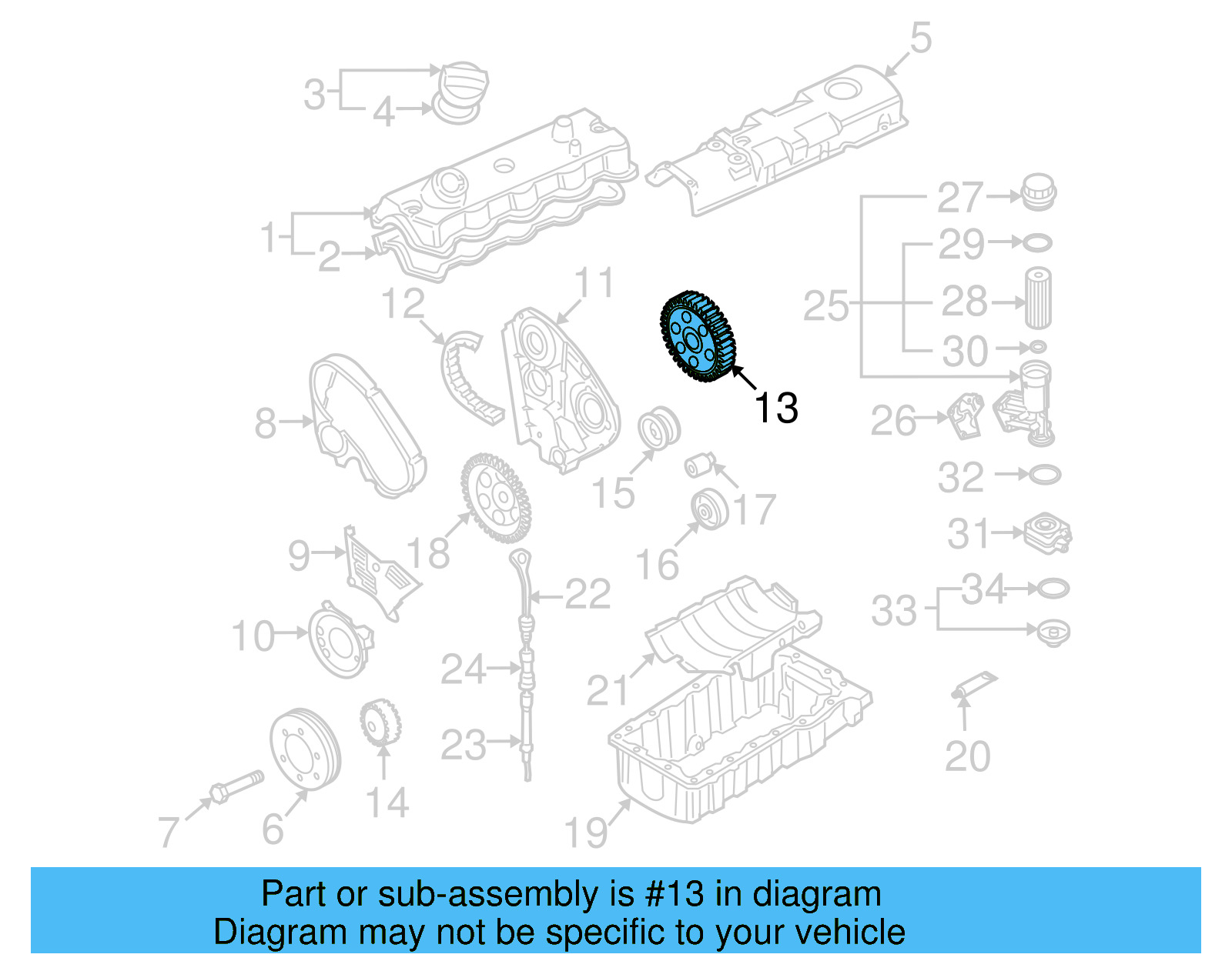 Camshaft Gear 038-109-111-A - View 5