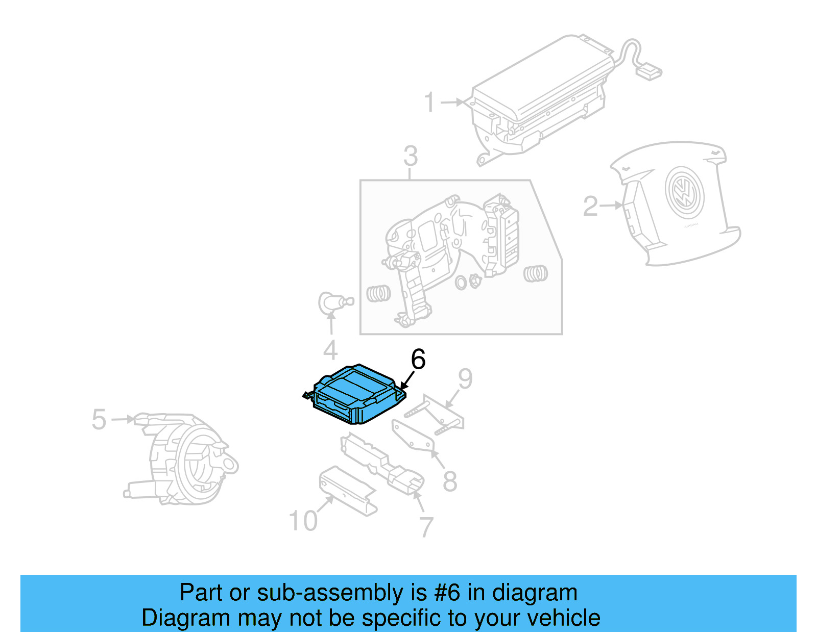 Control Module 7L0-959-655-A-00C - View 4