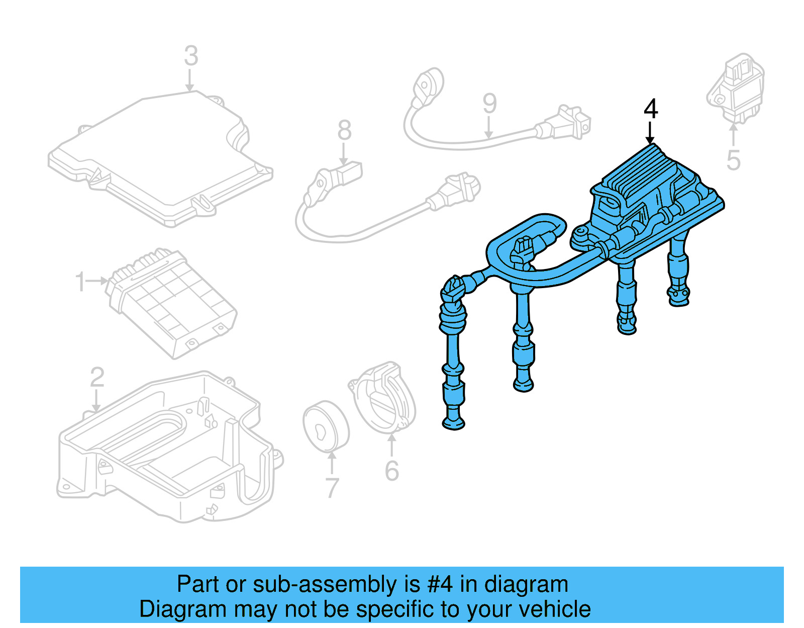 Ignition Coil 058-905-105 - View 4