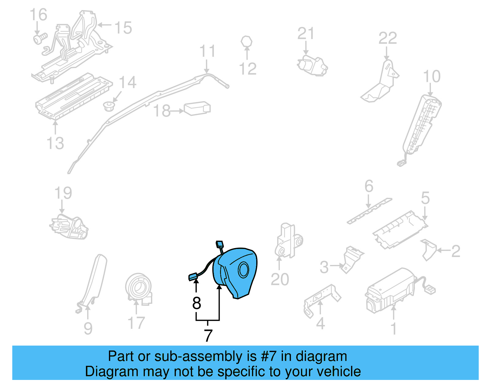 Steering Wheel Air Bag 1K0-880-201-BP-1QB - View 17
