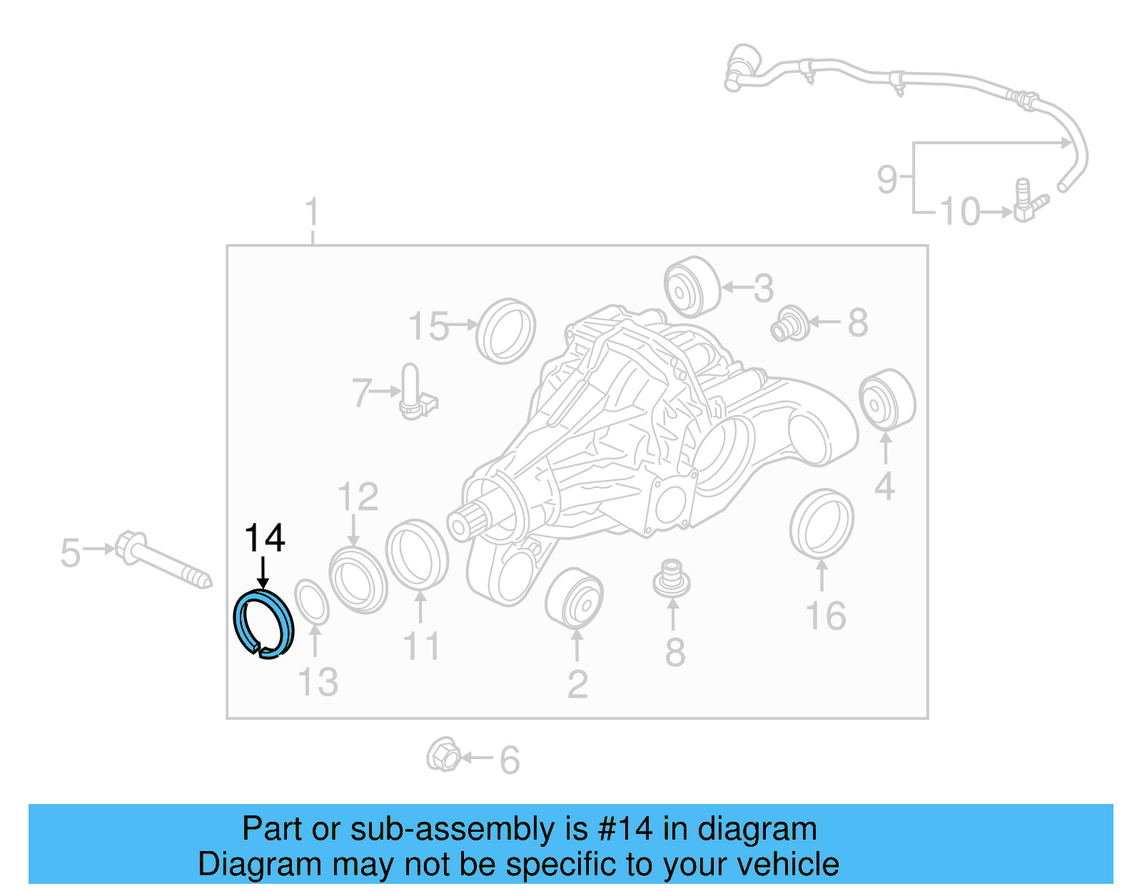 Front Seal Snap Ring 7P0-521-200-A - View 8