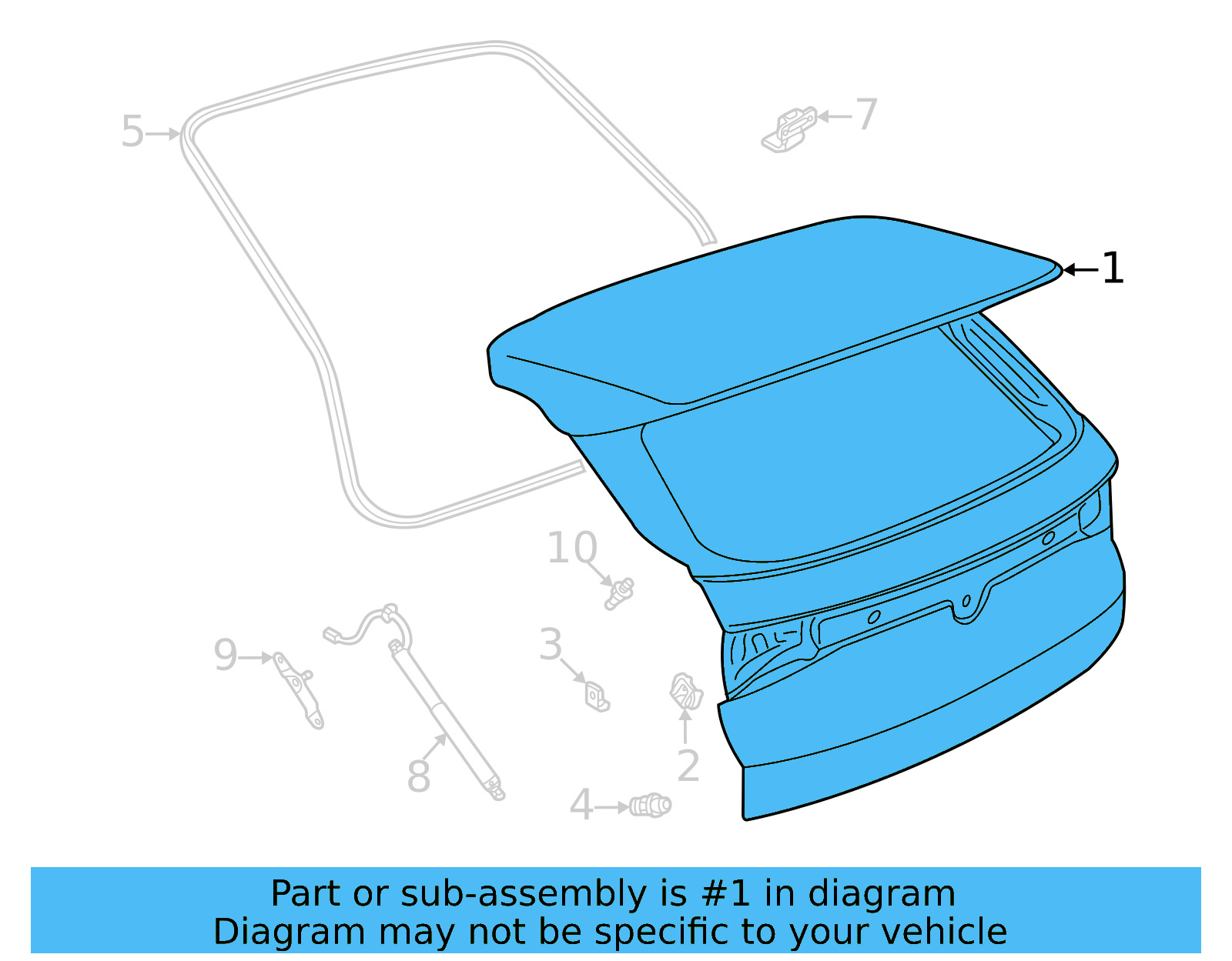 Lift Gate 11A-827-025-A - View 4