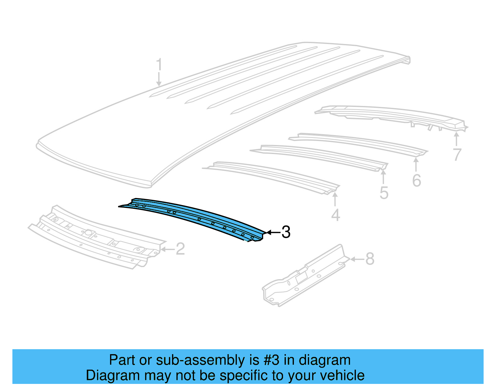Front Bow 7B0-817-123 - View 2