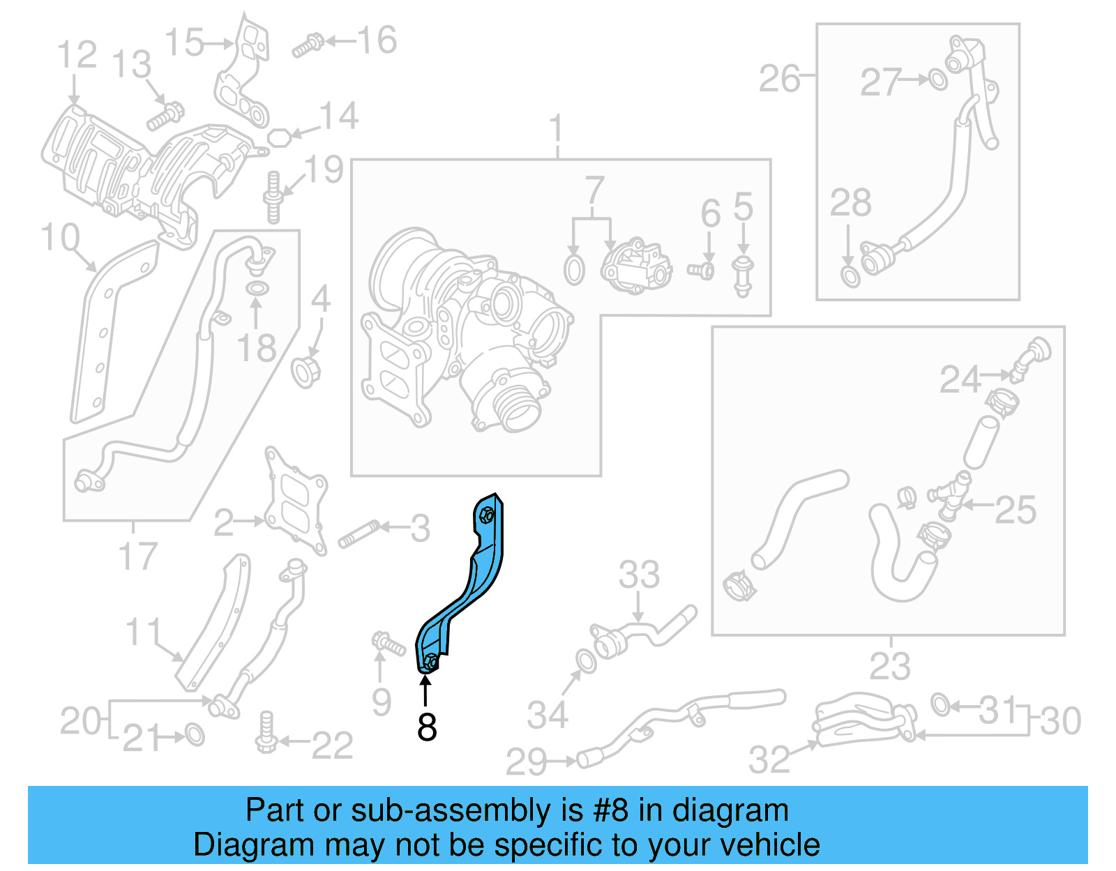 Lower Support 06K-145-536-A - View 6