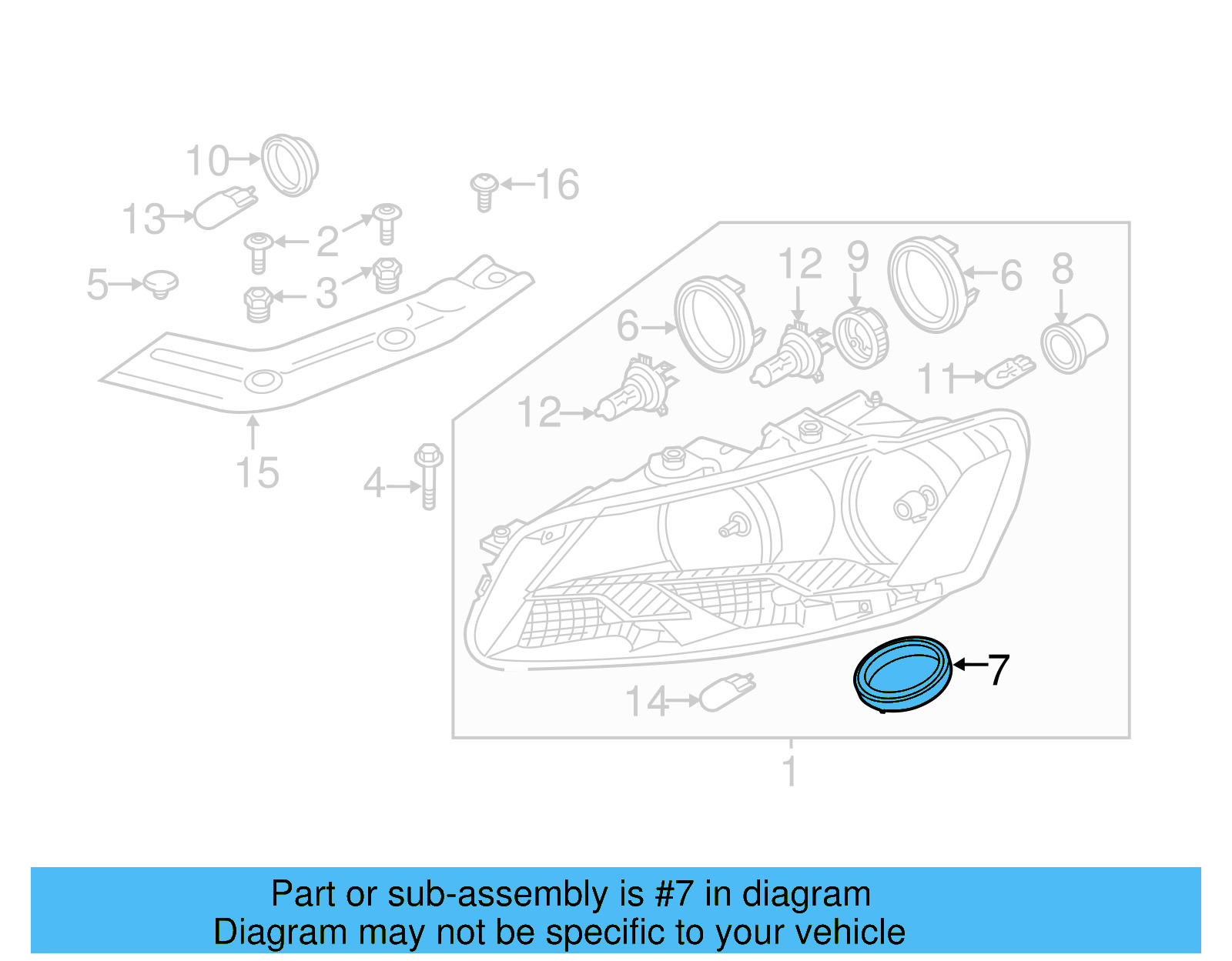 Lower Cap 561-941-607-A - View 5