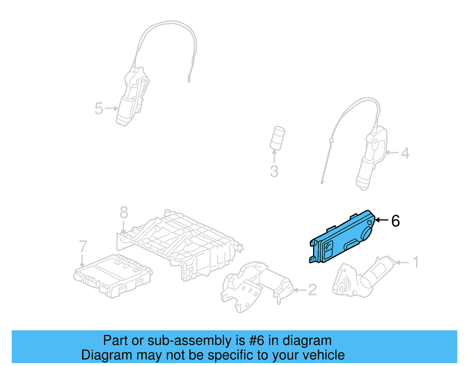 Seat Switch 7L6-959-765-A - View 4