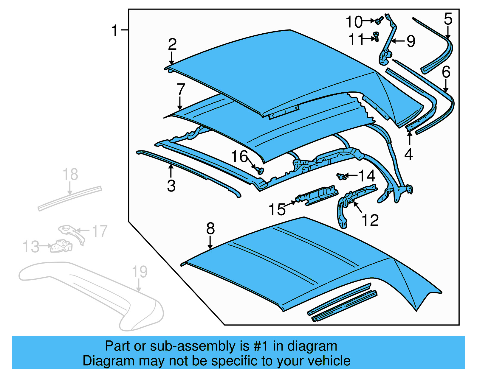 Top Assembly 1E0871022HX6DE - View 3