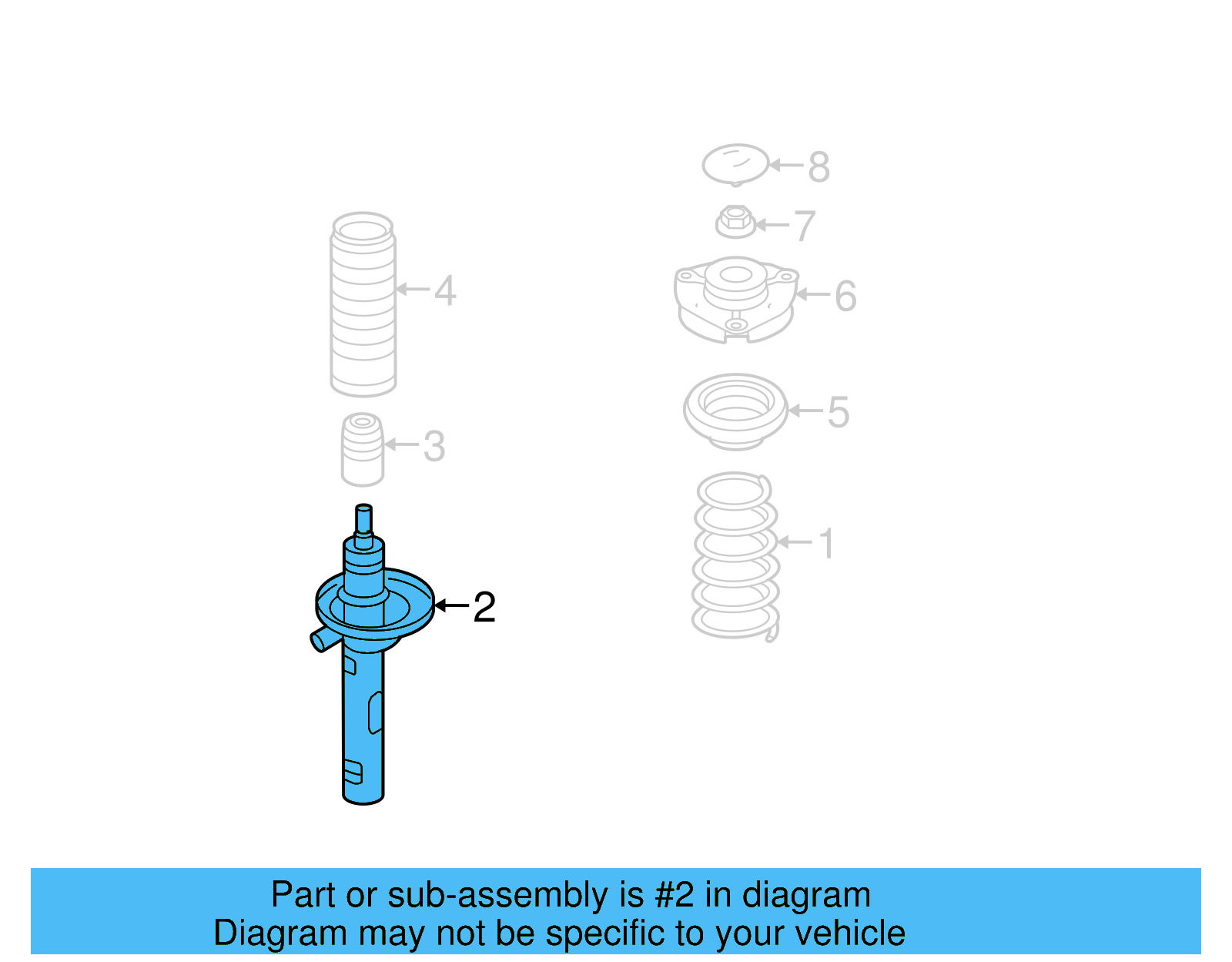 Strut 5C0-413-031-BD - View 10