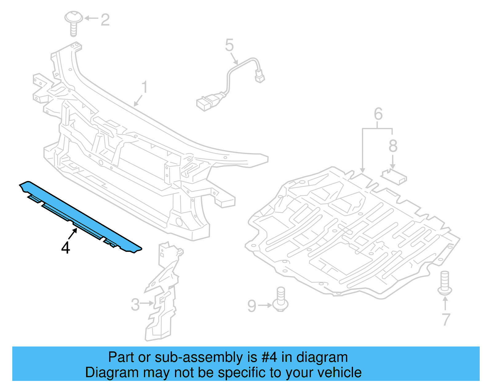 Air Deflector 3C8-121-330-B - View 7